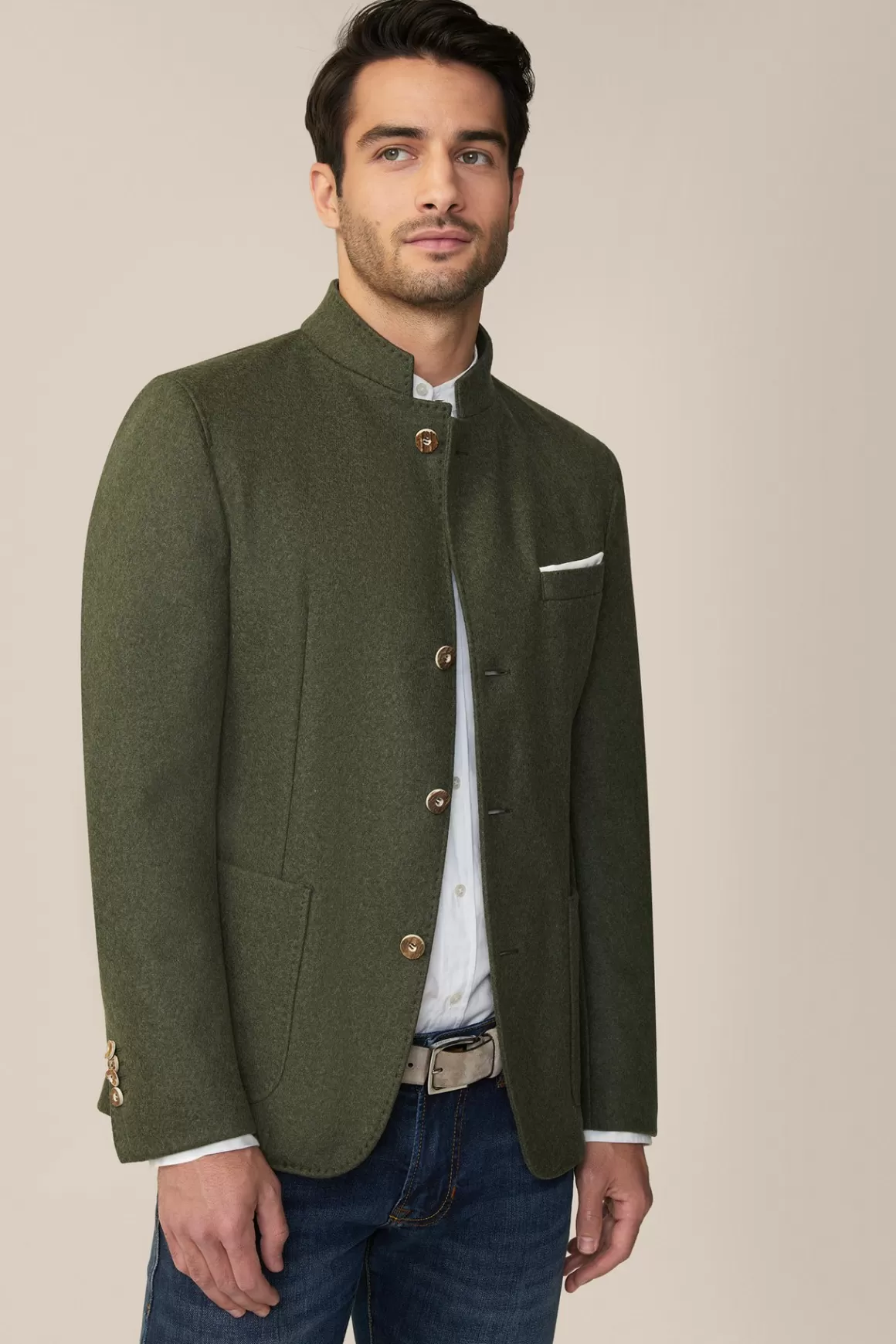 Altro Jacket With Stand-Up Collar In Medium Green<Windsor Store