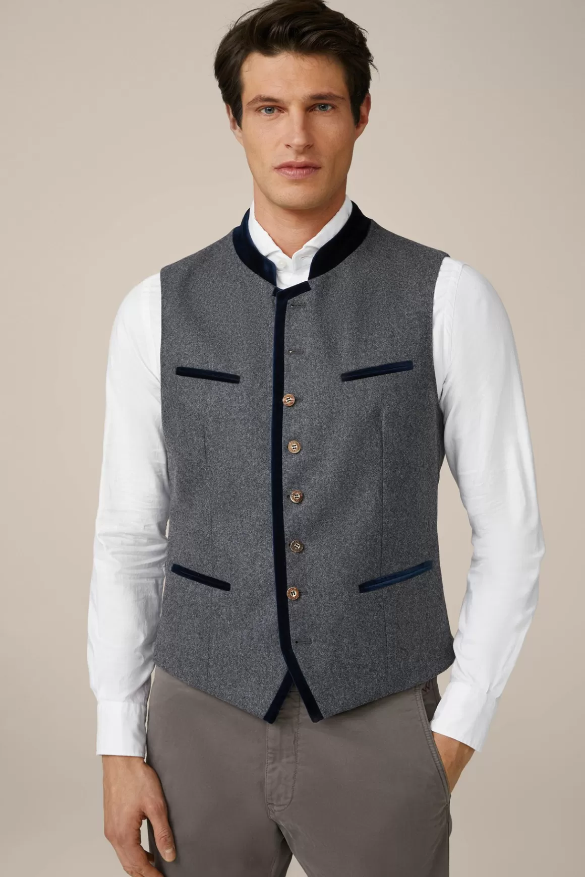 Au Traditional Waistcoat In Grey And Navy<Windsor Hot