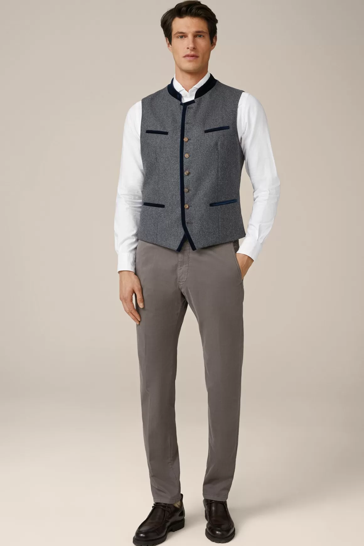 Au Traditional Waistcoat In Grey And Navy<Windsor Hot