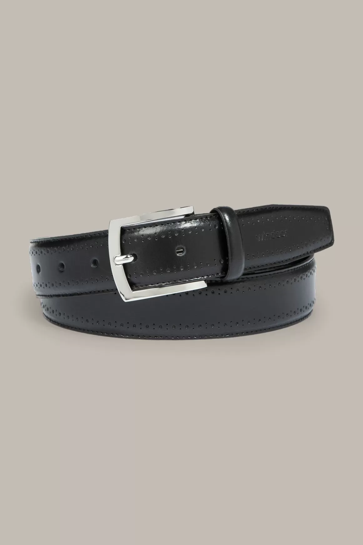 Black Leather Belt<Windsor Fashion