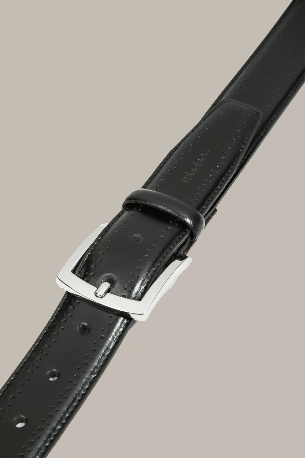 Black Leather Belt<Windsor Fashion