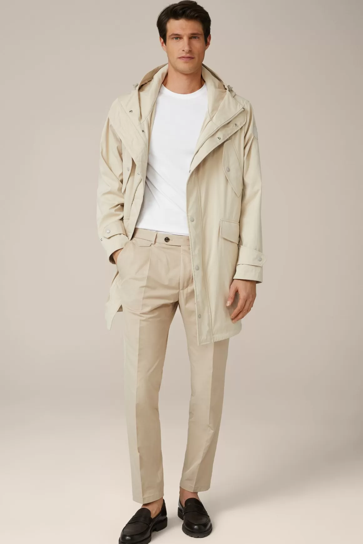 Bosa Nylon Parka With Hood In Beige<Windsor Hot