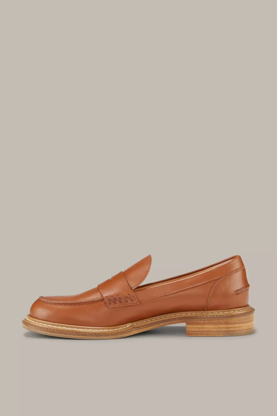 Calf Nappa Leather Loafers By Unutzer In Cognac<Windsor Cheap