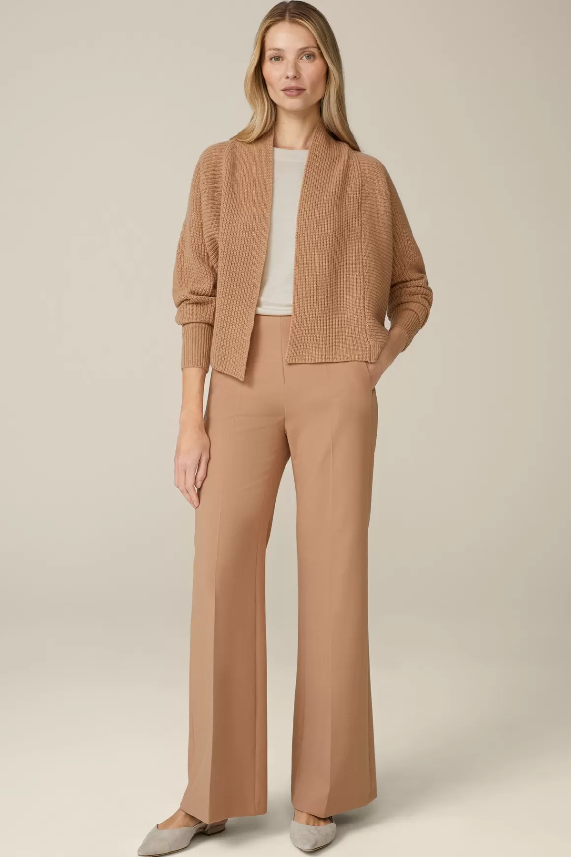 Cashmere Cardigan In Camel<Windsor Flash Sale