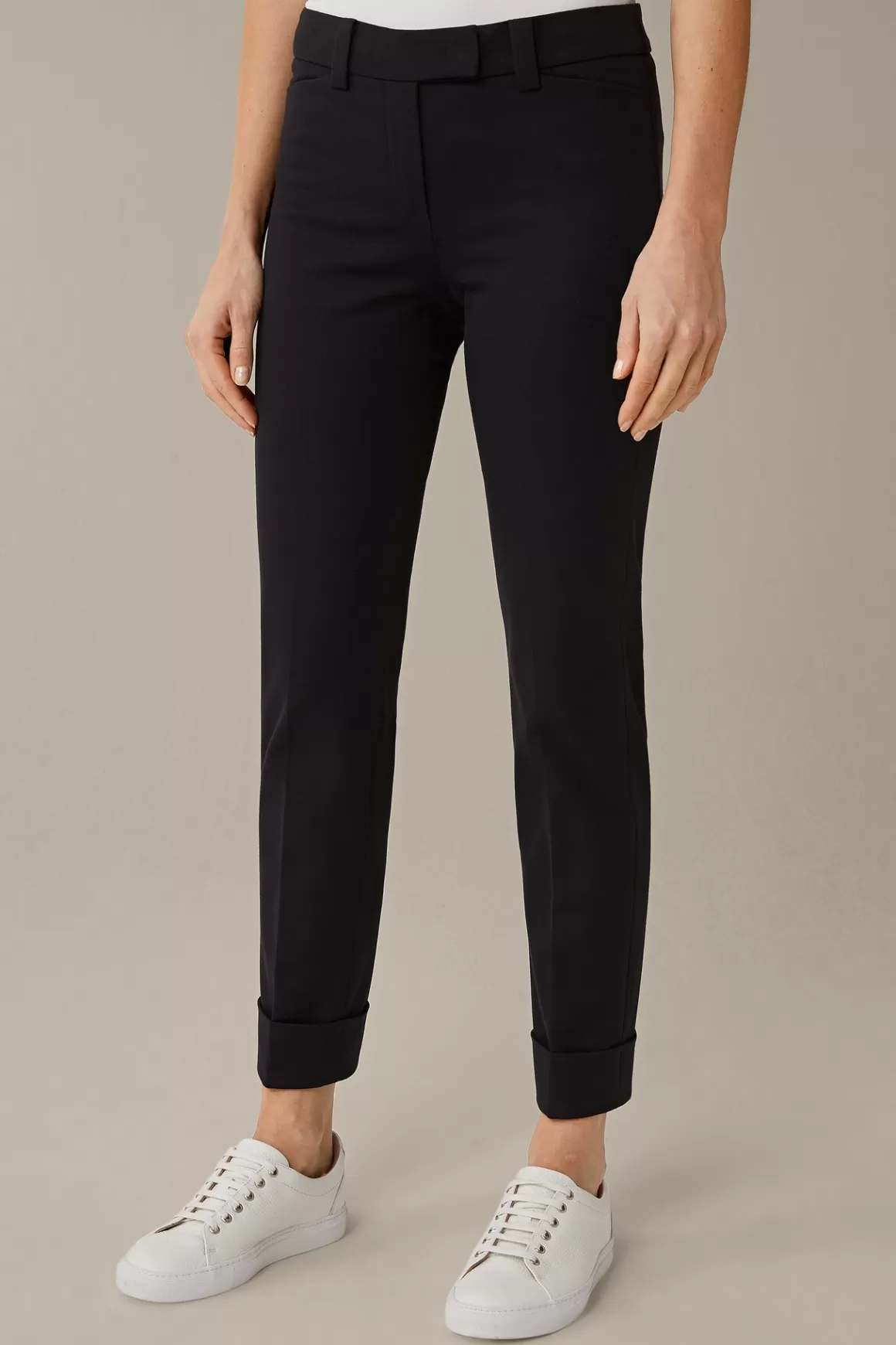 Chinos With Turn-Up In Black<Windsor Discount