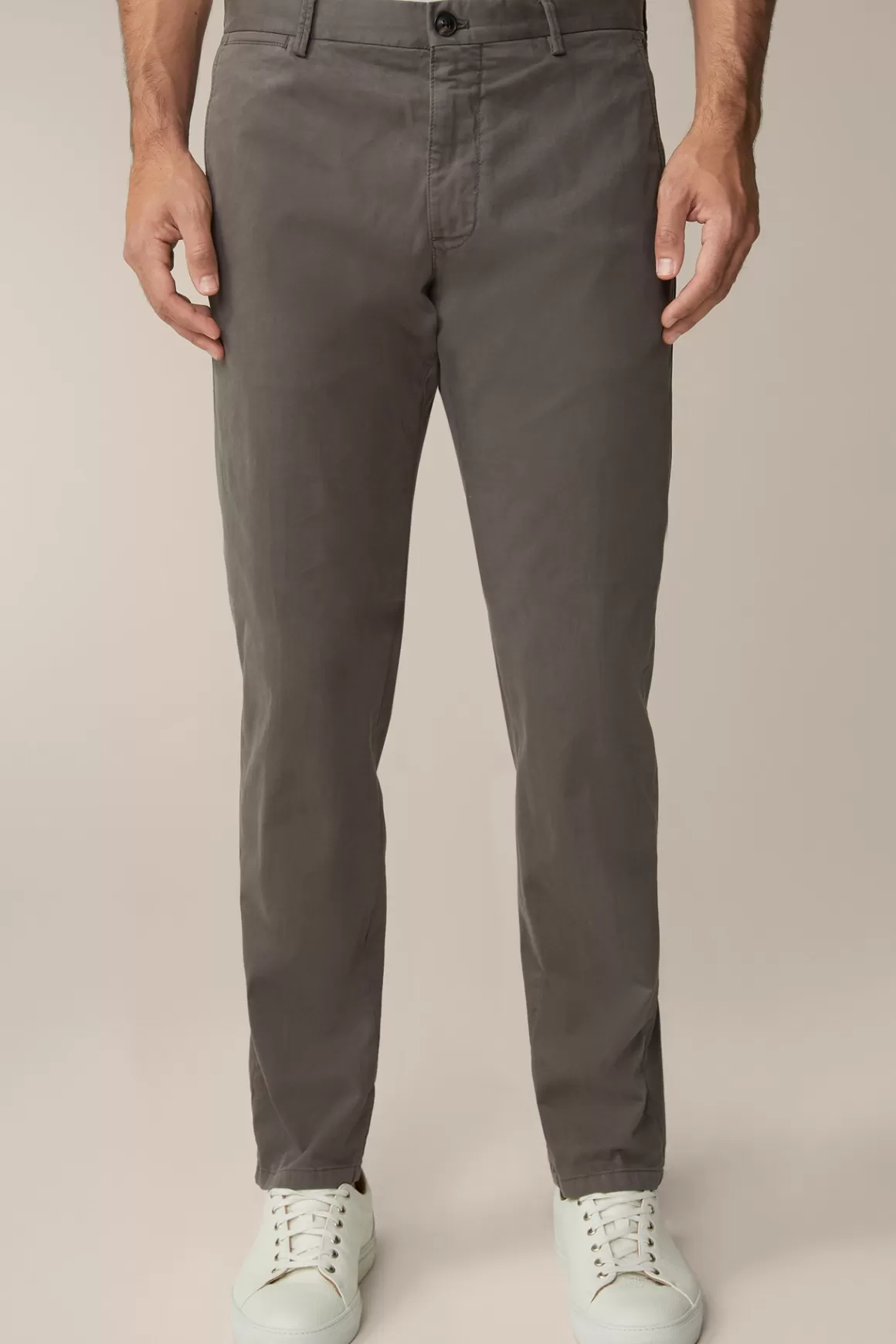 Cino Cotton Chinos In Grey<Windsor Cheap