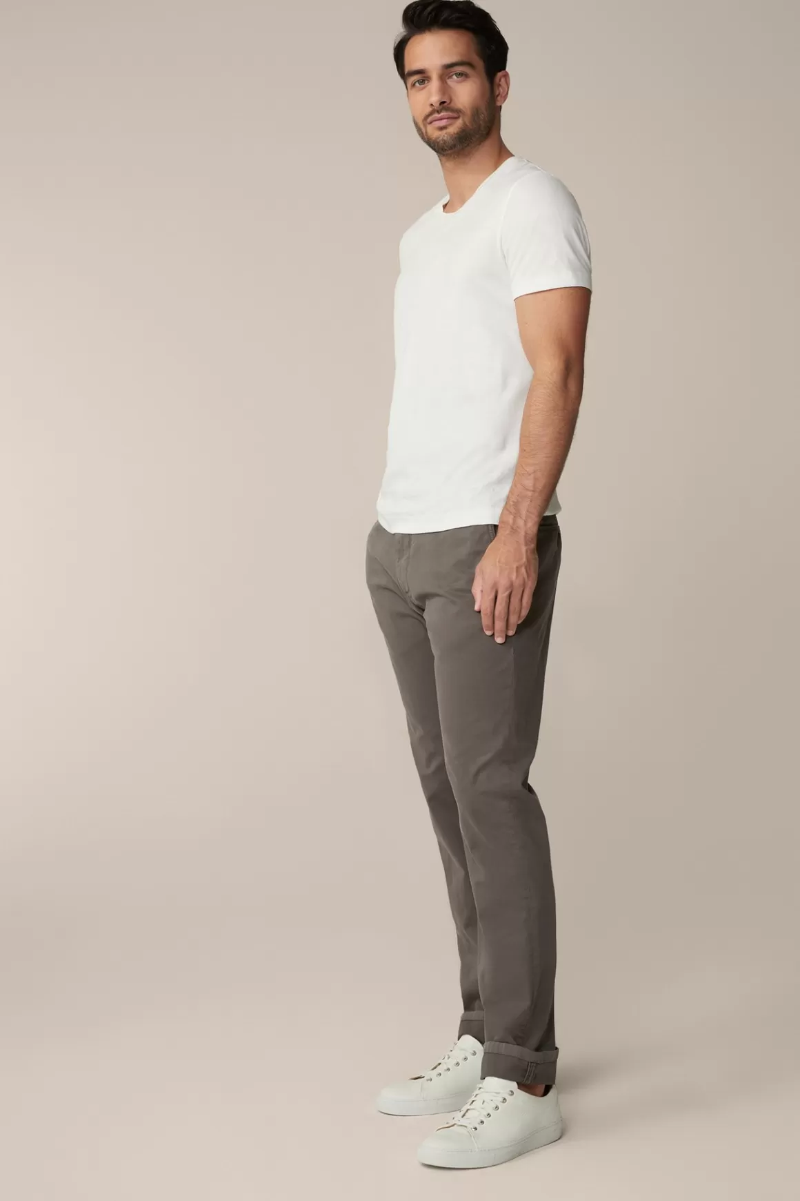 Cino Cotton Chinos In Grey<Windsor Cheap