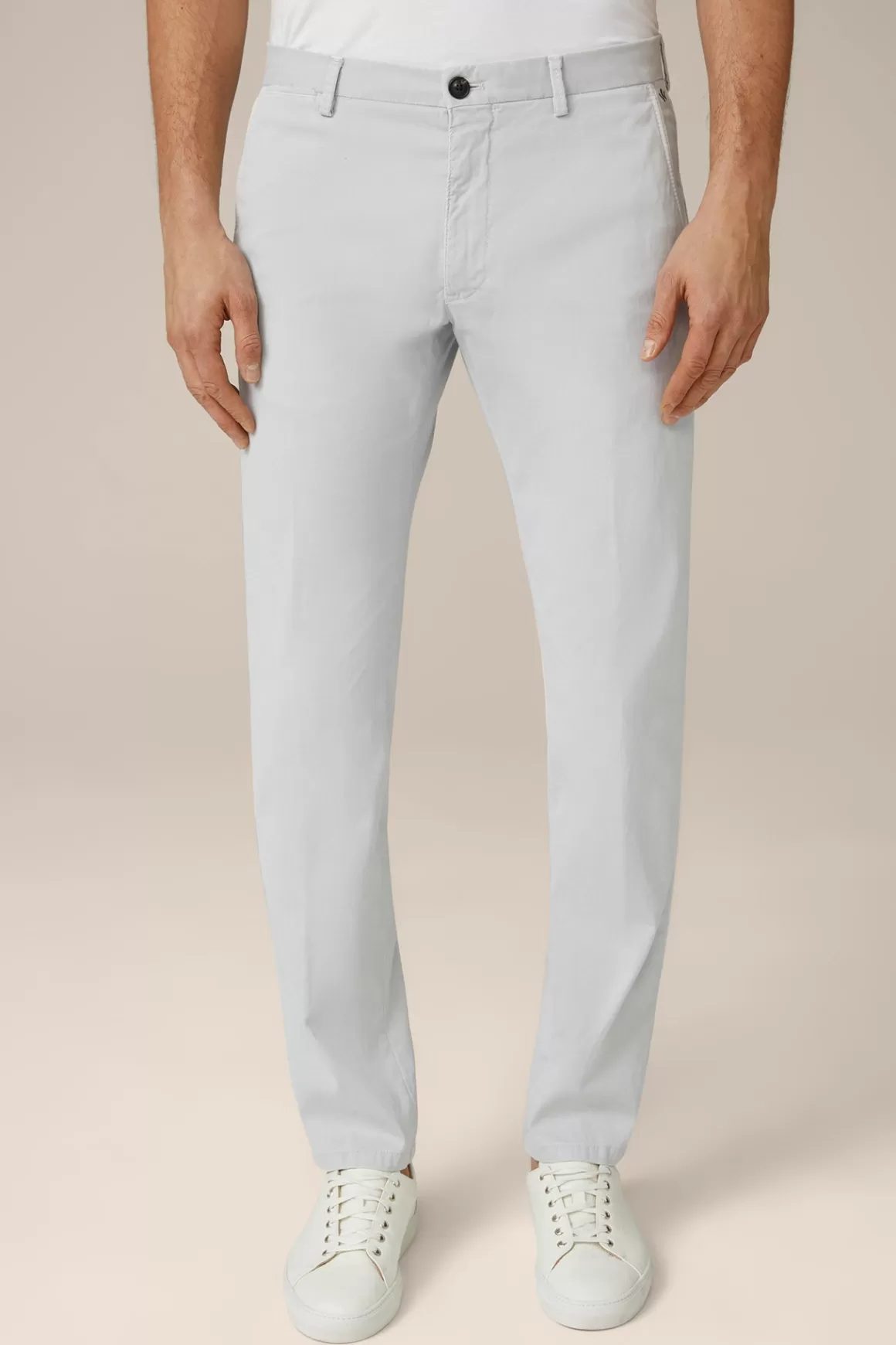 Cino Cotton Chinos In Stone Grey<Windsor Discount