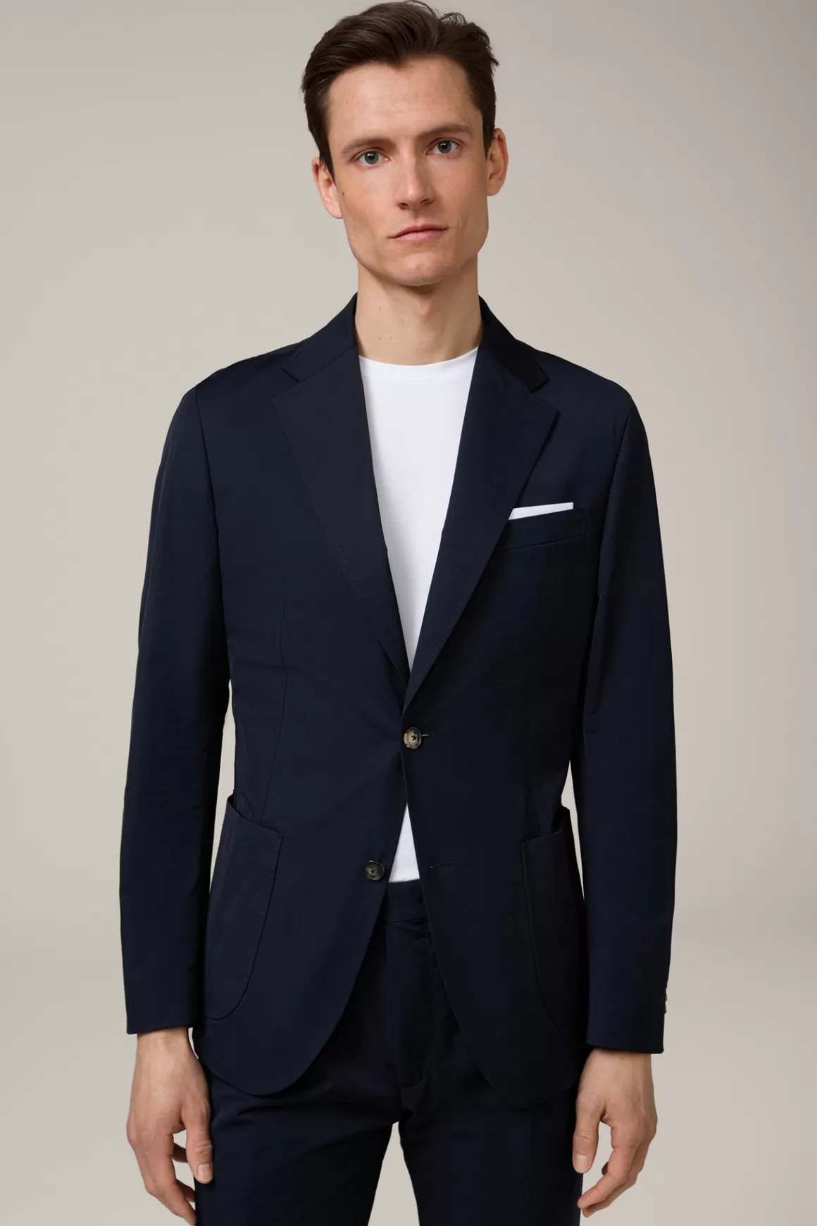 Cotton Blend Giro Jacket In Navy<Windsor Sale