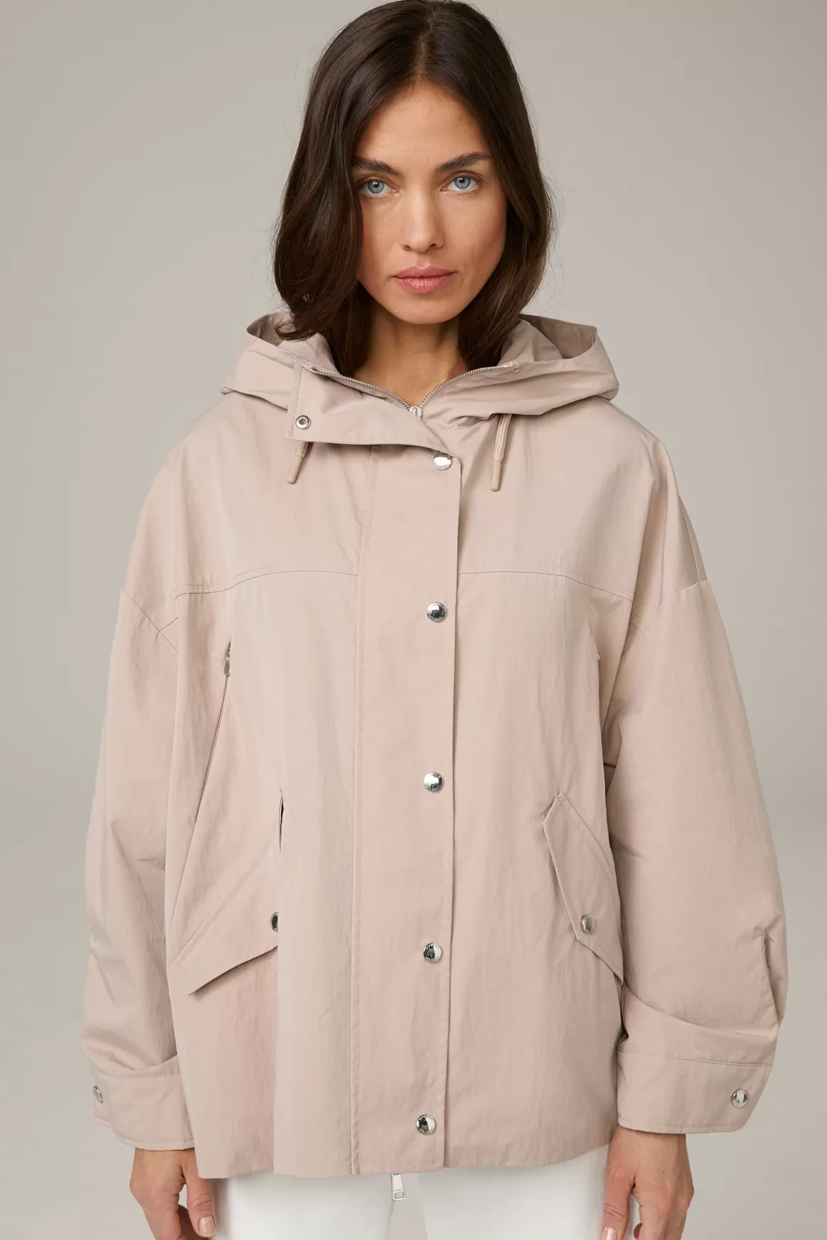 Cotton Blend Parka In Taupe<Windsor Hot