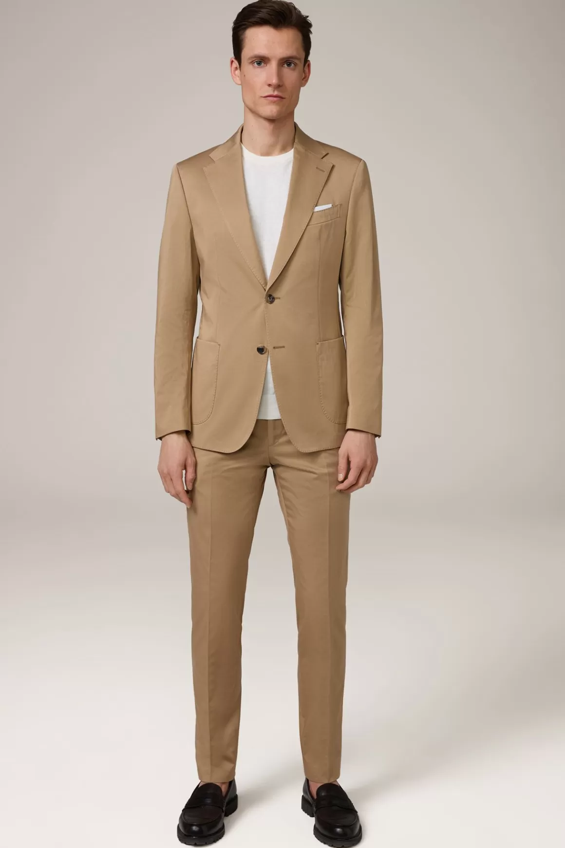 Cotton Blend Seo-Bene Suit In Camel Brown<Windsor Shop