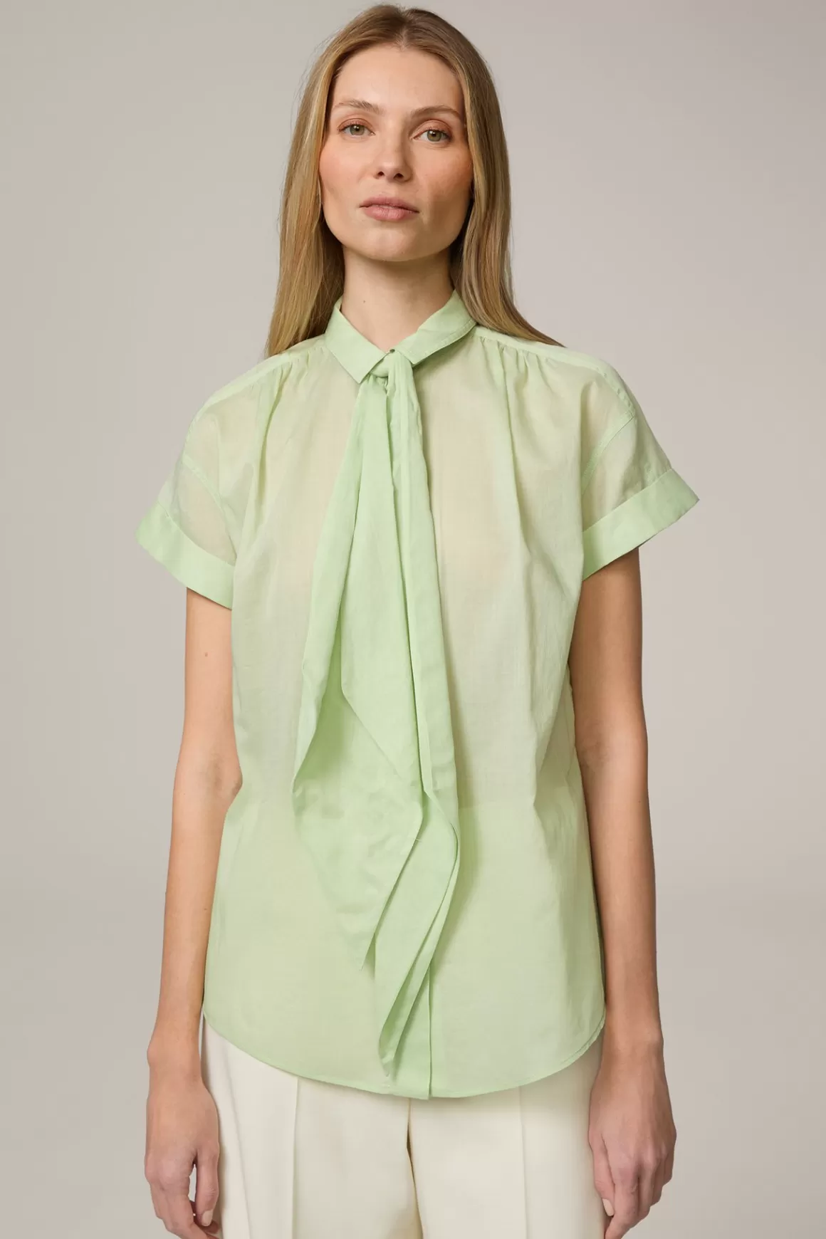 Cotton Blouse In Light Green<Windsor Sale