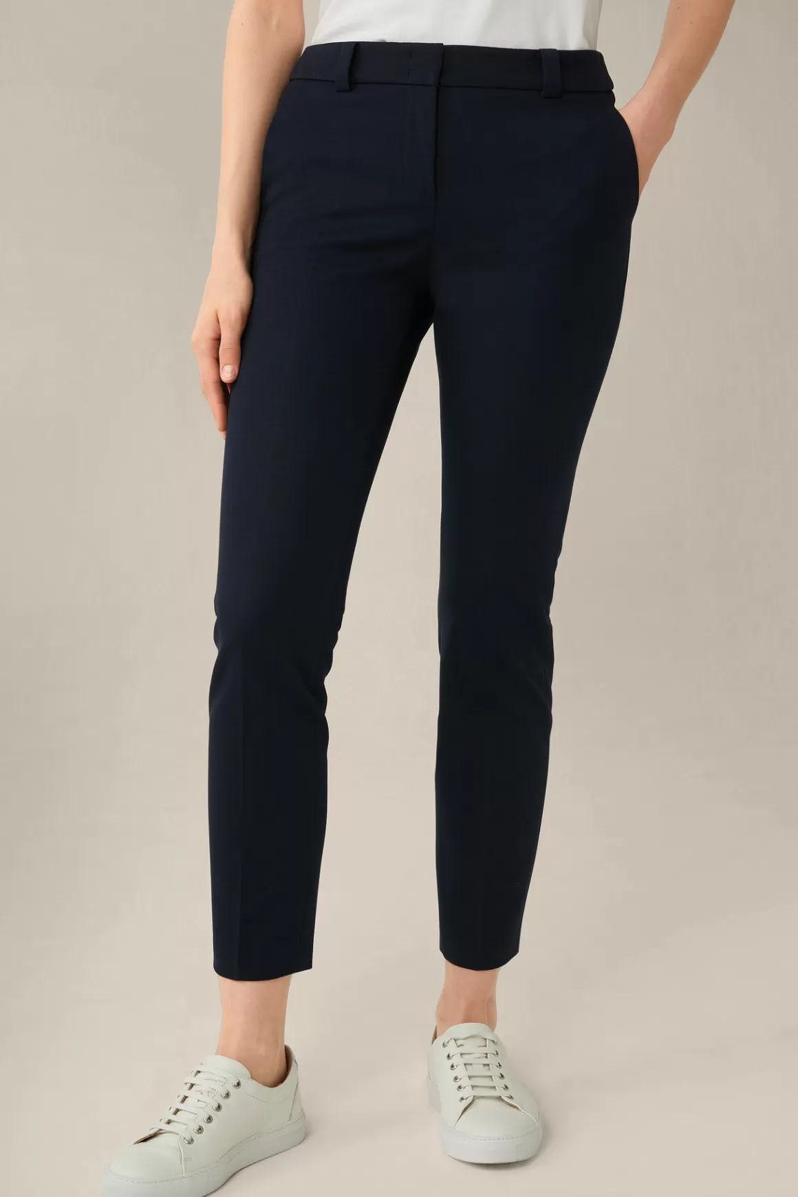 Cotton Chinos In Navy<Windsor Discount