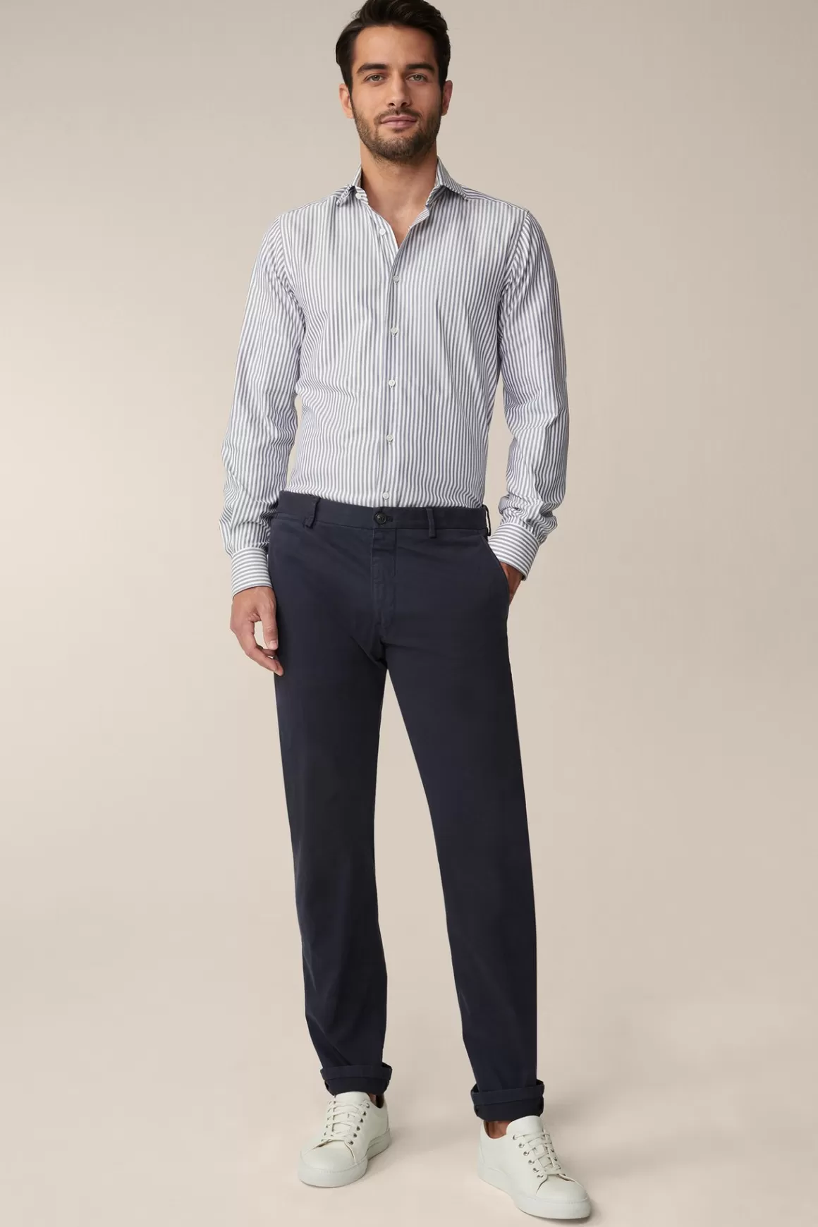 Cotton Cino Chinos In Navy<Windsor Fashion