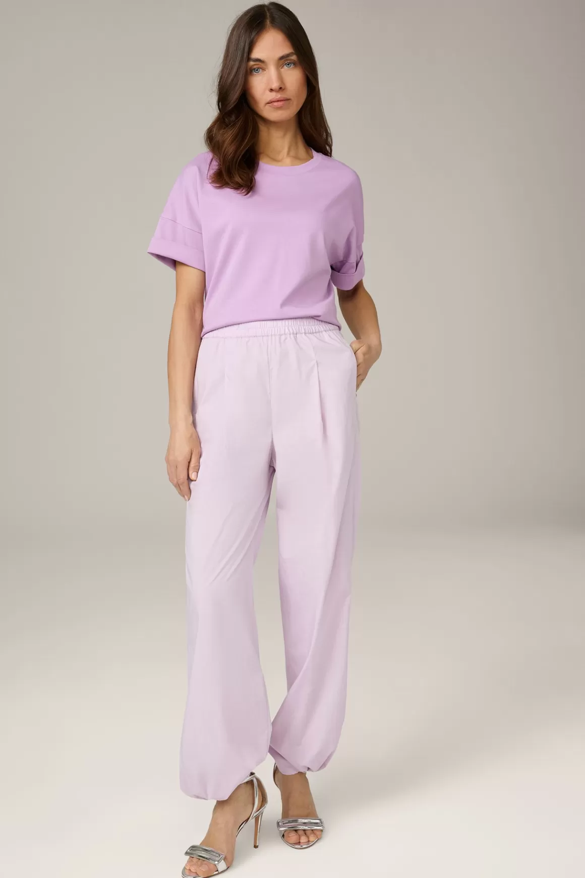 Cotton Interlock Half-Sleeve Shirt In Lilac<Windsor Clearance