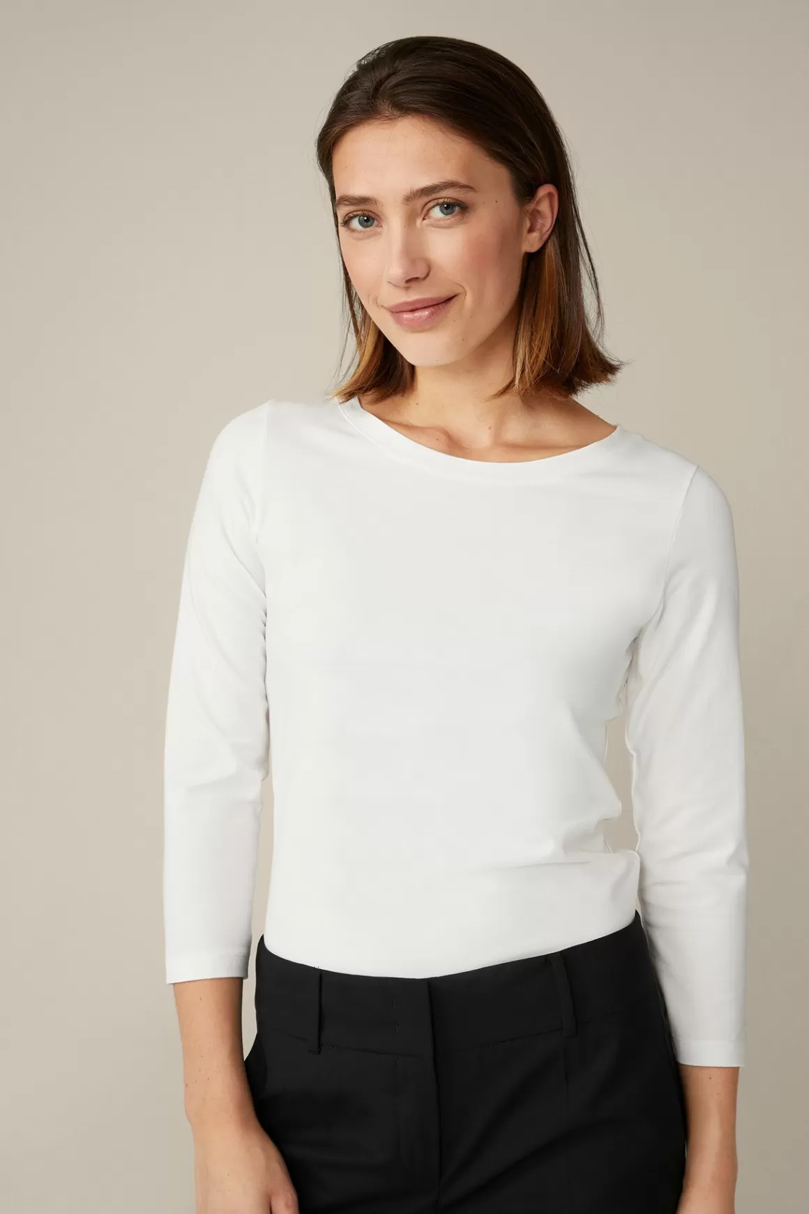 Cotton Shirt In White<Windsor Cheap