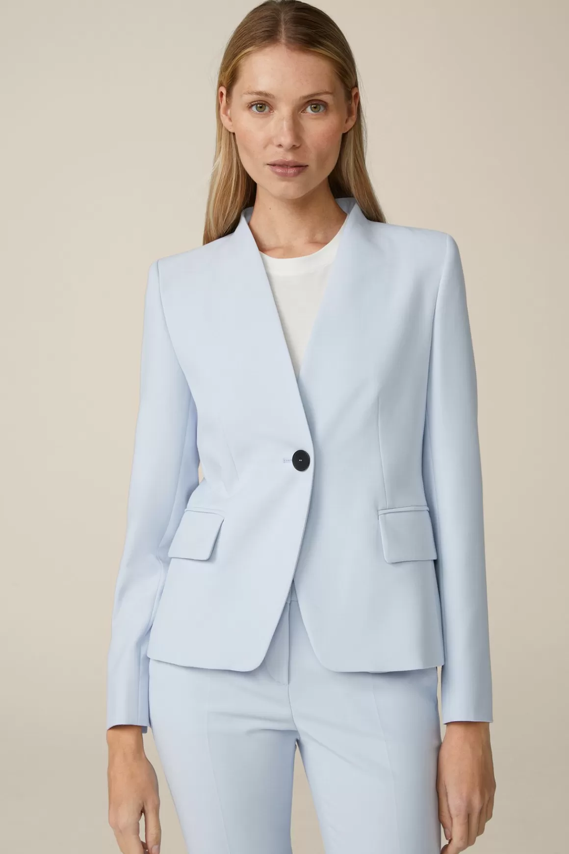 Crepe Blazer In Light Blue<Windsor Best Sale