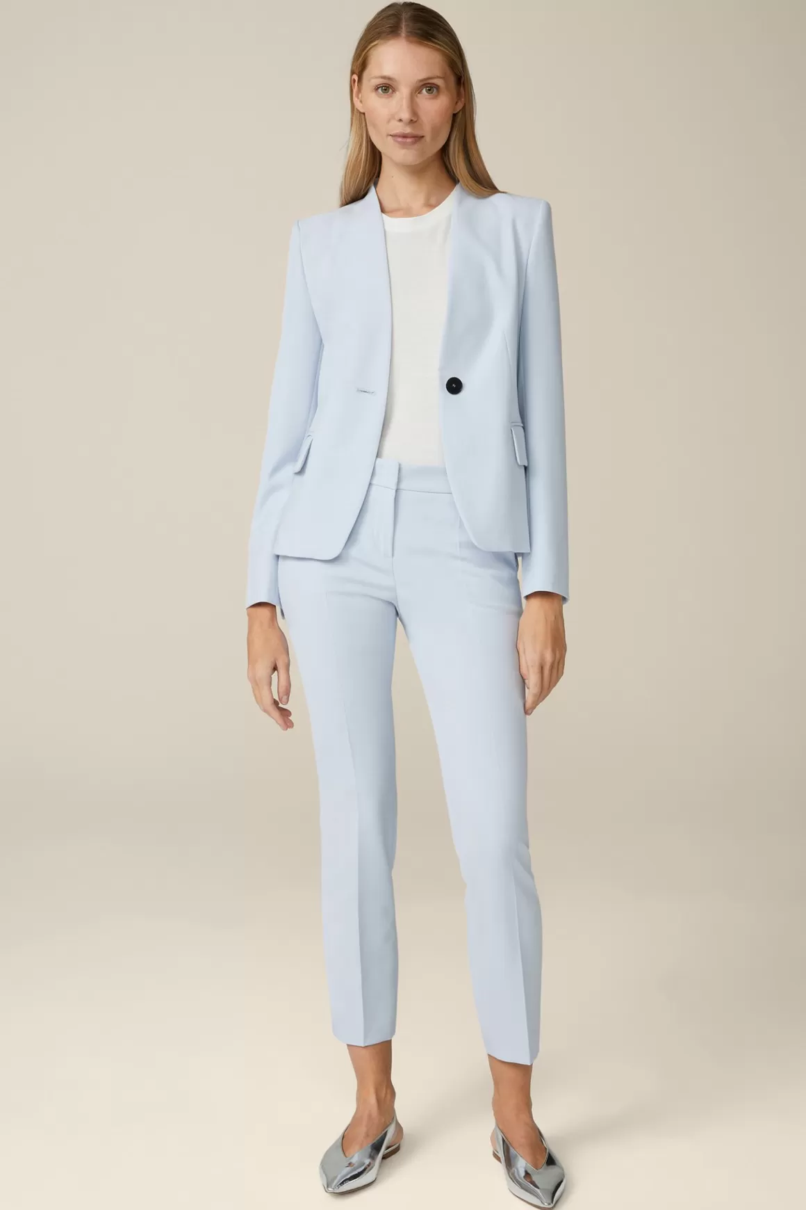 Crepe Blazer In Light Blue<Windsor Best Sale