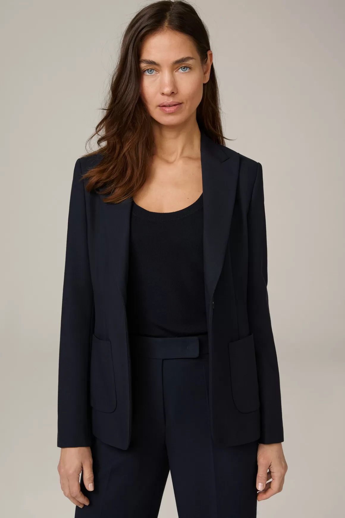 Crepe Blazer In Navy<Windsor Store