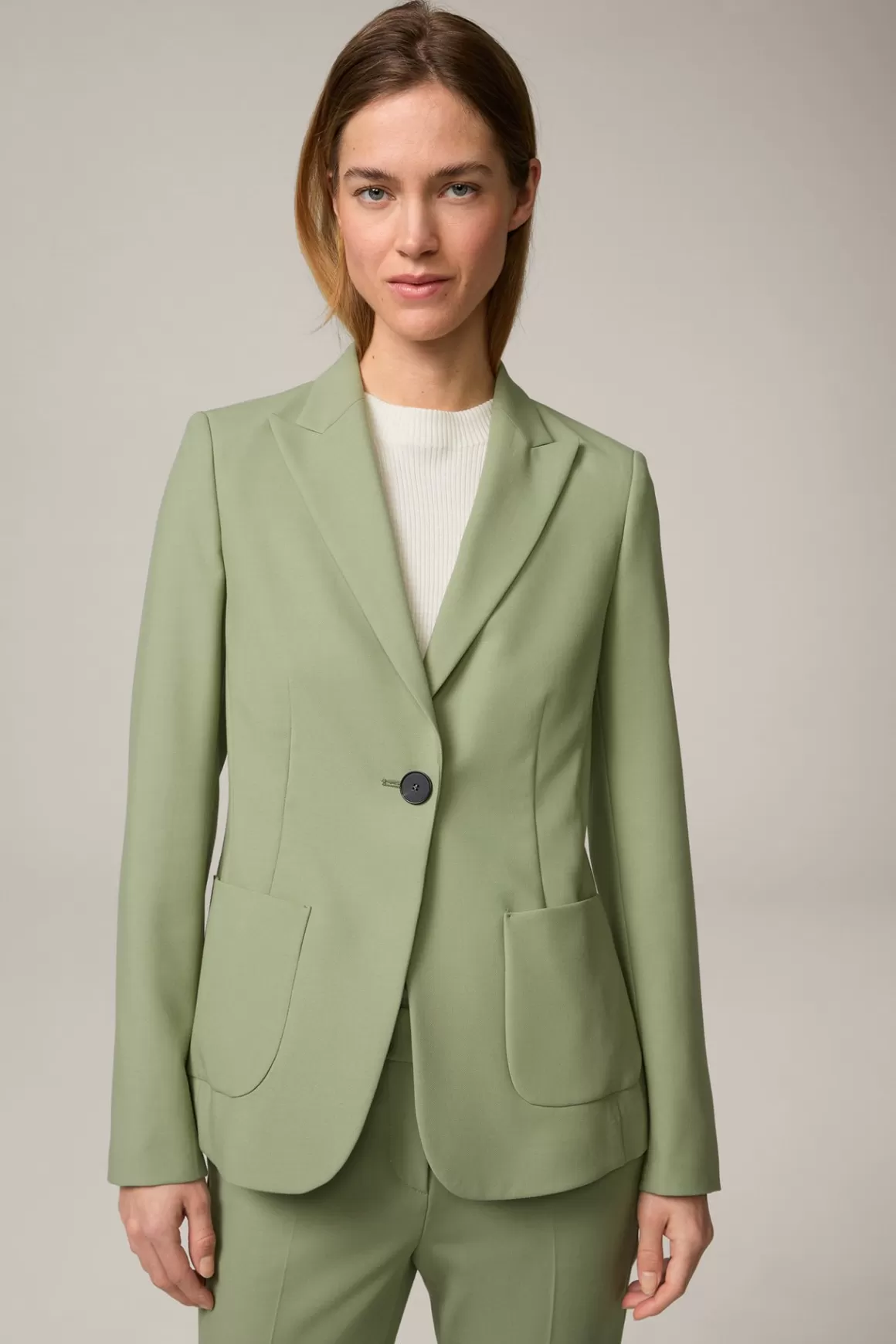 Crepe Blazer In Sage<Windsor New