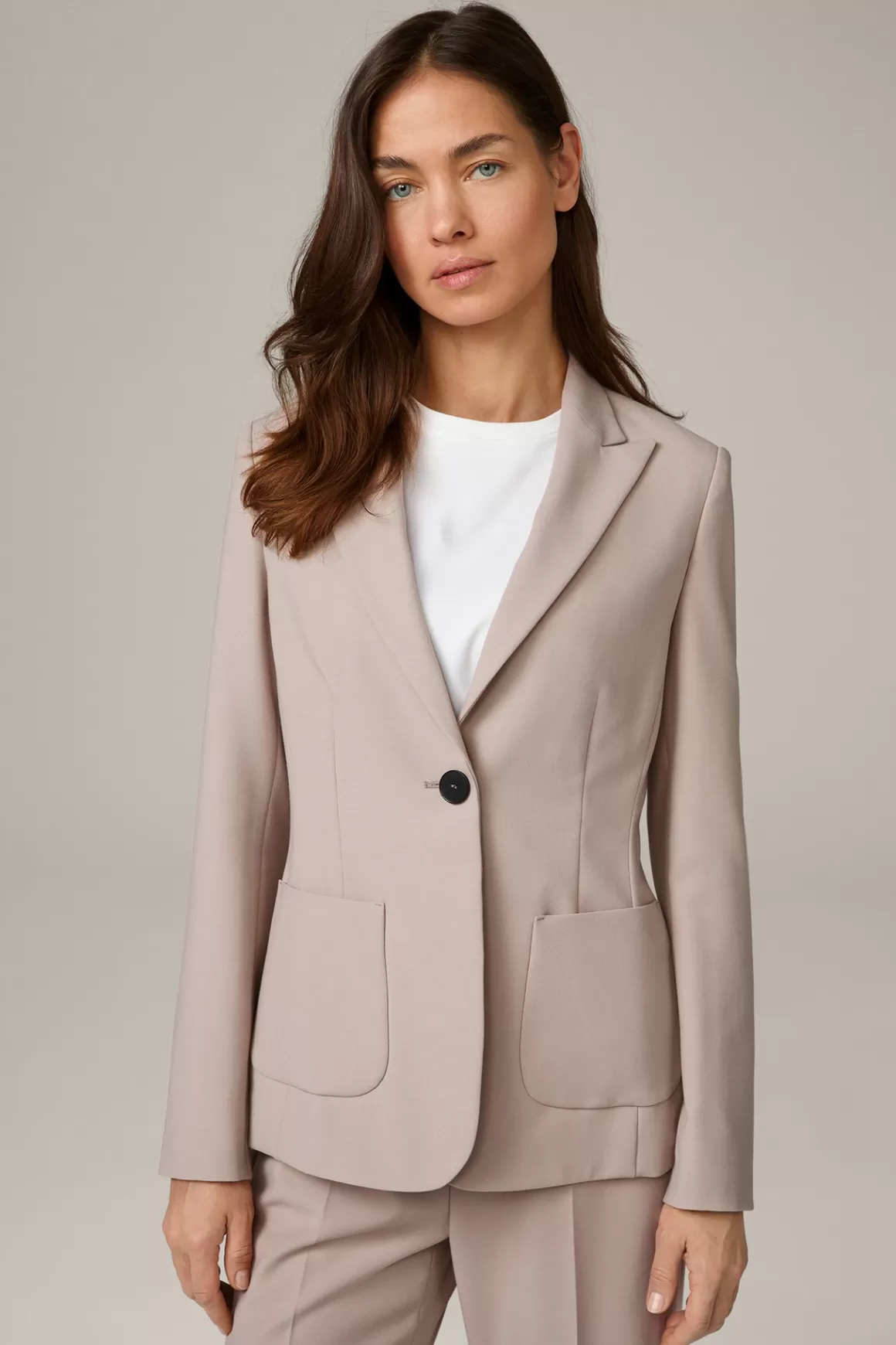 Crepe Blazer In Taupe<Windsor Best