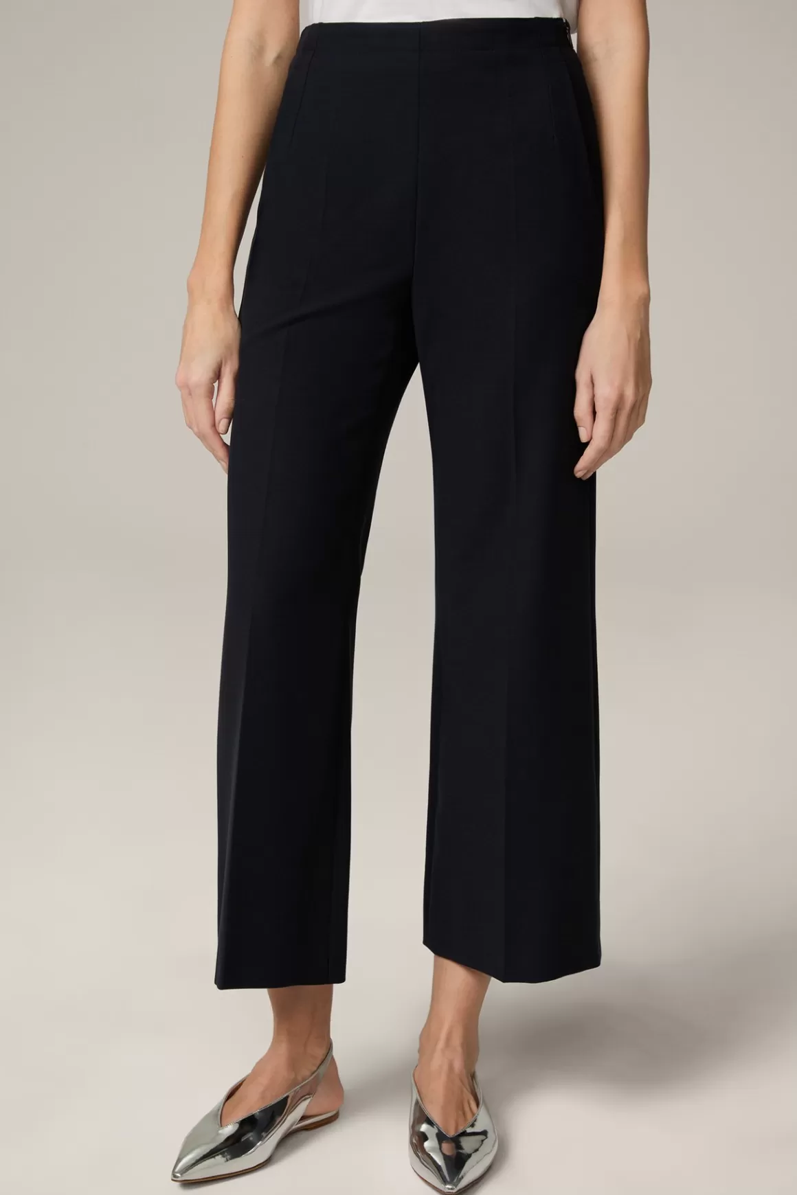 Crepe Culottes In Navy<Windsor Fashion