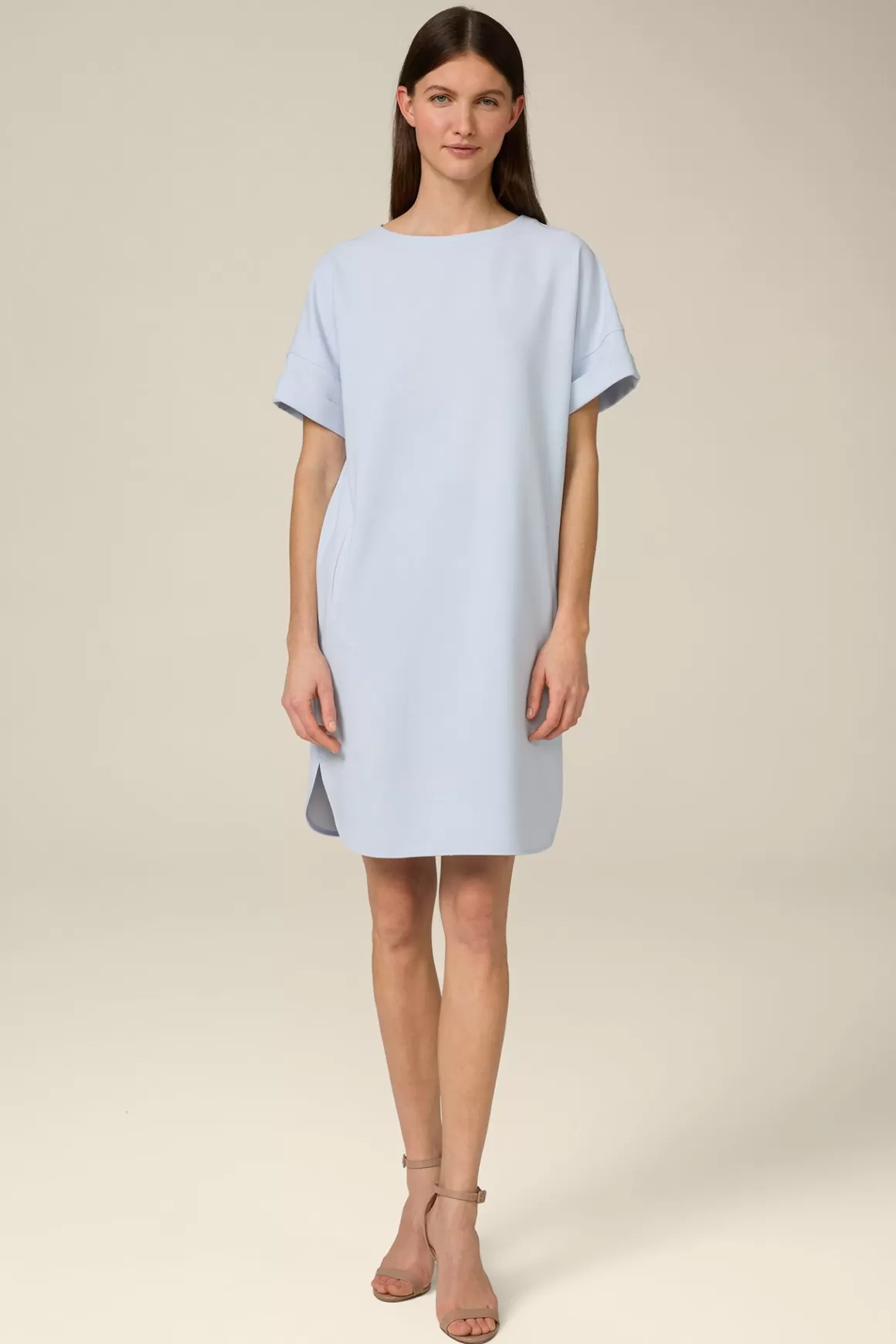 Crepe Egg-Shaped Dress In Light Blue<Windsor Store