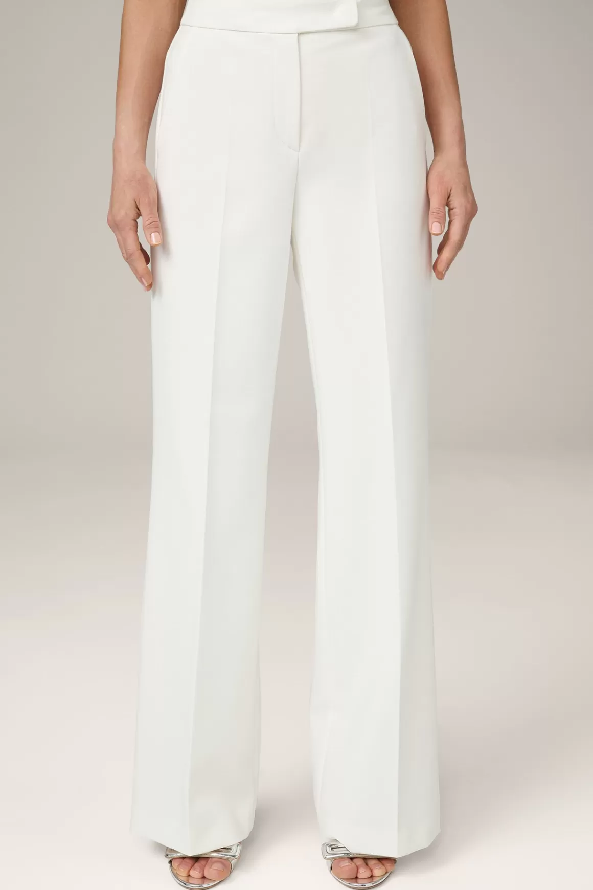 Crepe Marlene Trousers In Ecru<Windsor Outlet