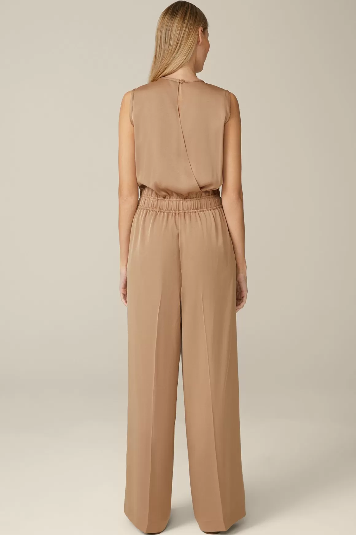 Crepe Overalls In Camel<Windsor Online