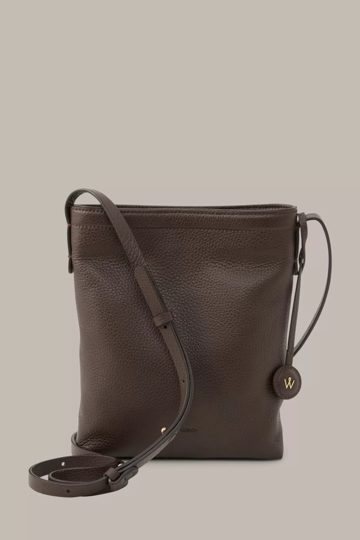 Crossbody Bag In Nappa Leather In Dark Brown<Windsor Clearance