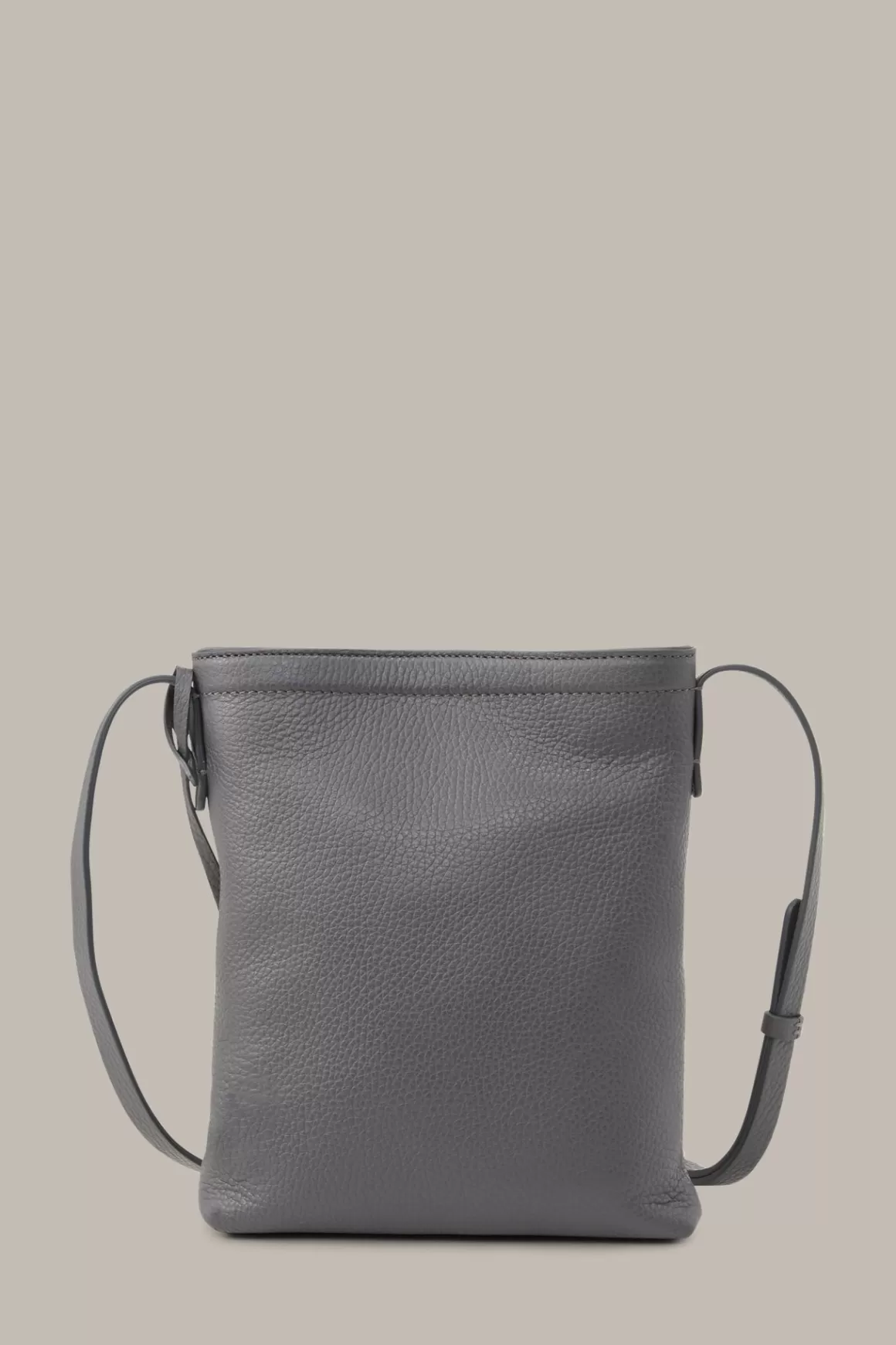 Crossbody Bag In Nappa Leather In Grey<Windsor New