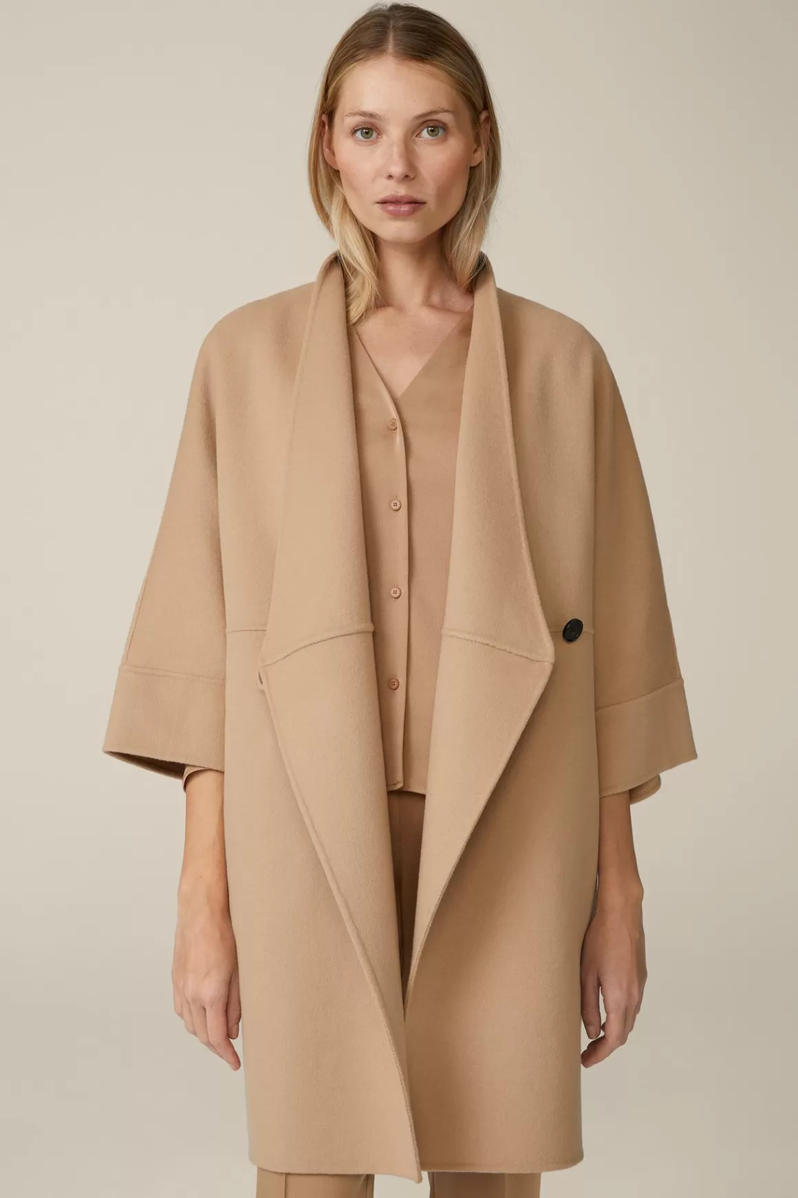 Double-Cape Coat In Camel<Windsor Outlet