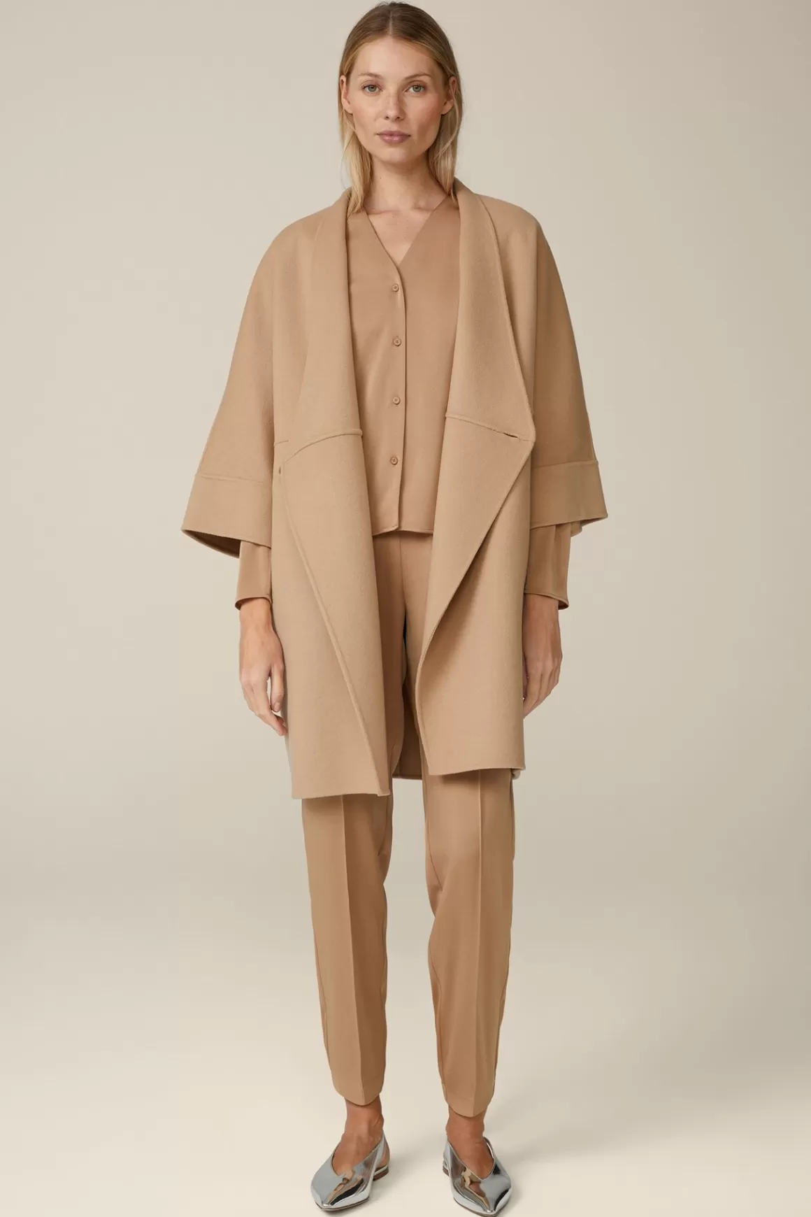 Double-Cape Coat In Camel<Windsor Outlet