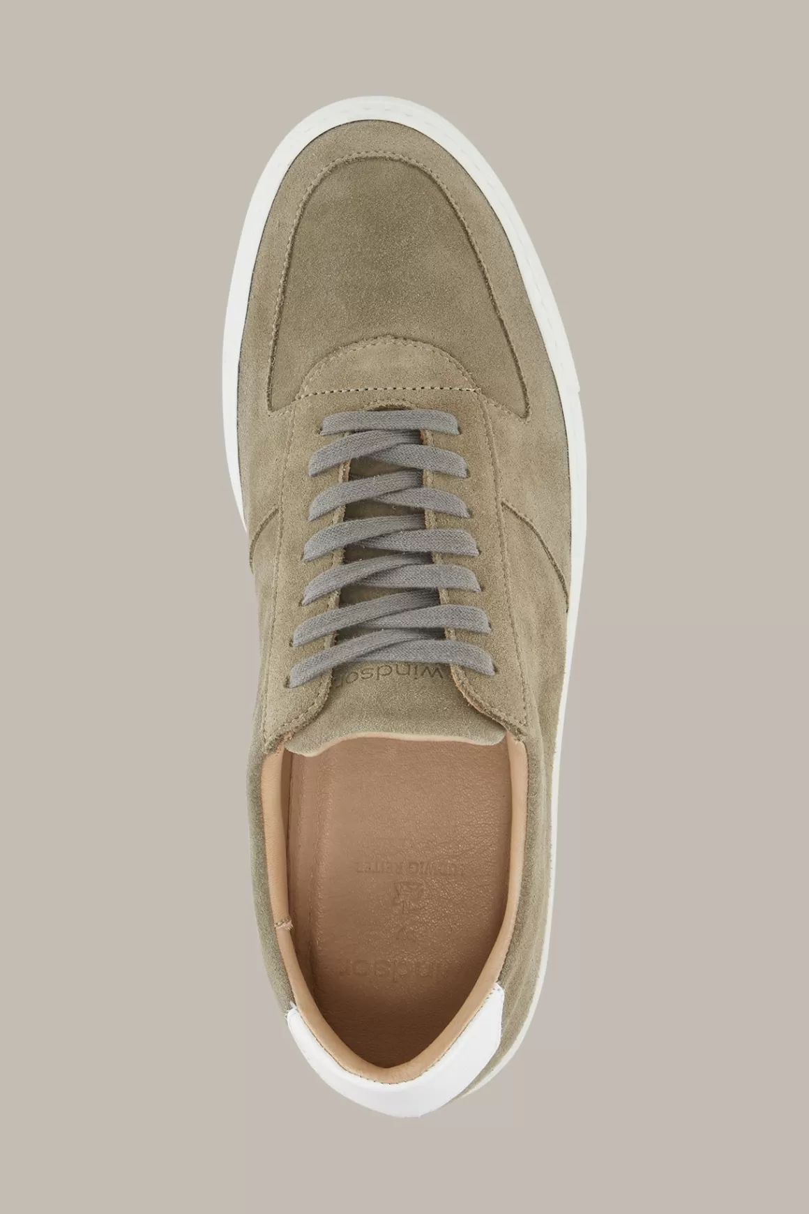 Flat Breeze Sneakers By Ludwig Reiter In Olive/White<Windsor Discount