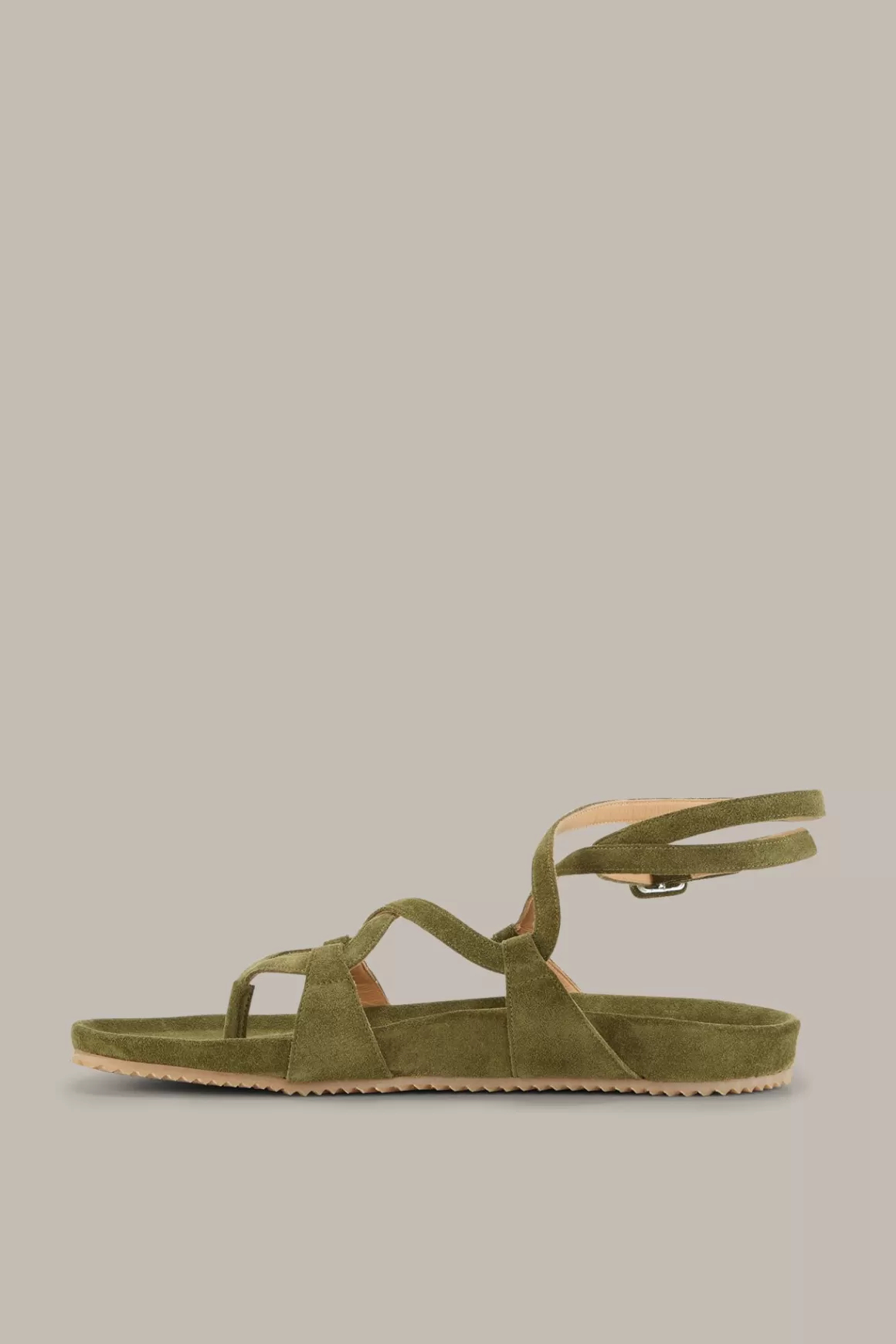 Flat Suede Strap Sandals By Unutzer In Green<Windsor Best