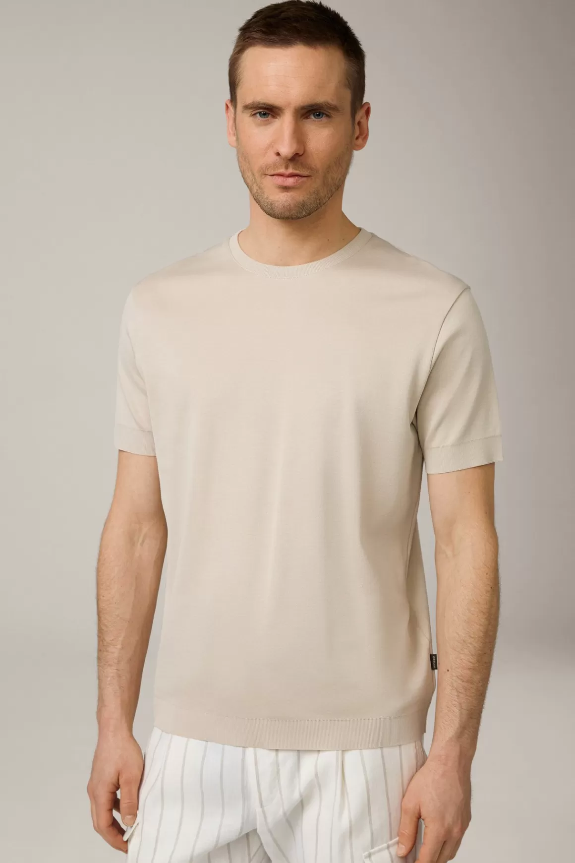 Floro Cotton T-Shirt In Beige<Windsor Cheap