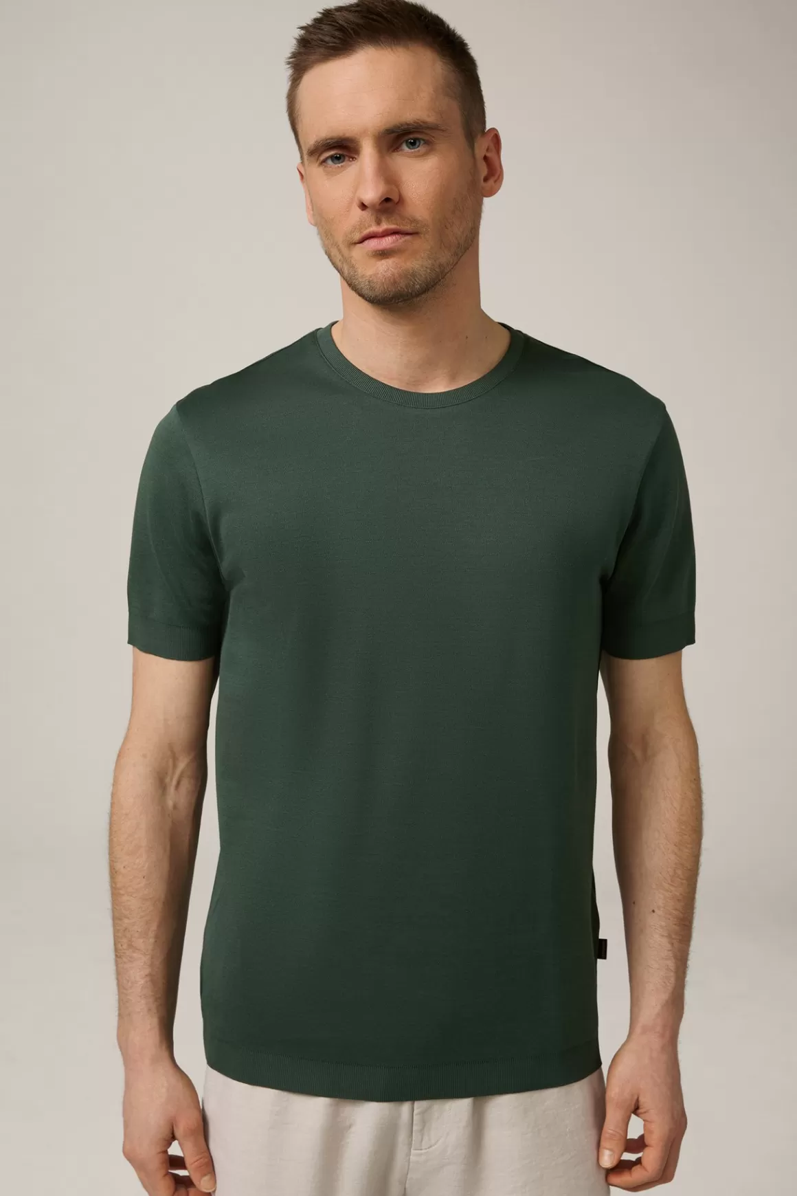 Floro Cotton T-Shirt In Dark Green<Windsor Store