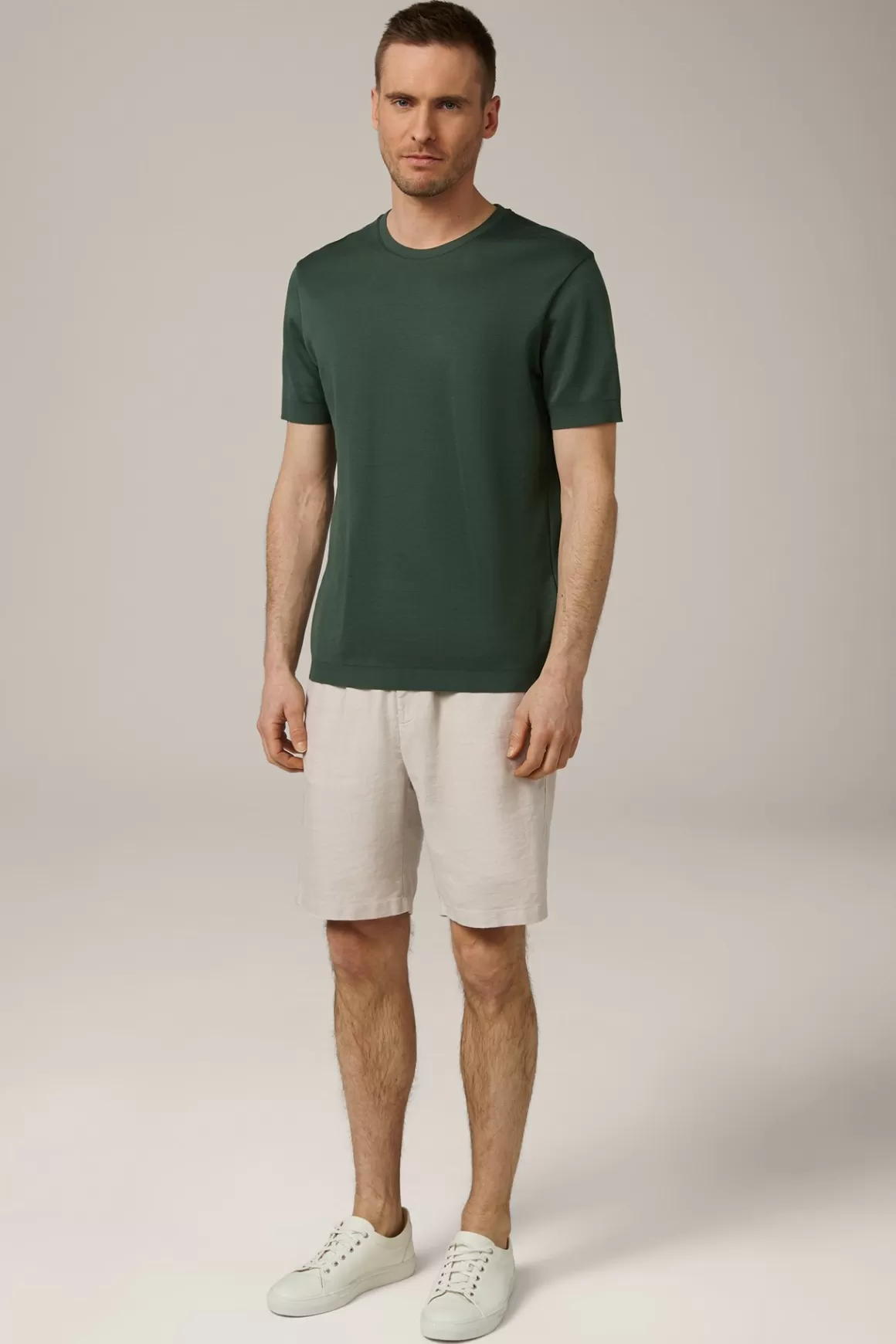 Floro Cotton T-Shirt In Dark Green<Windsor Store