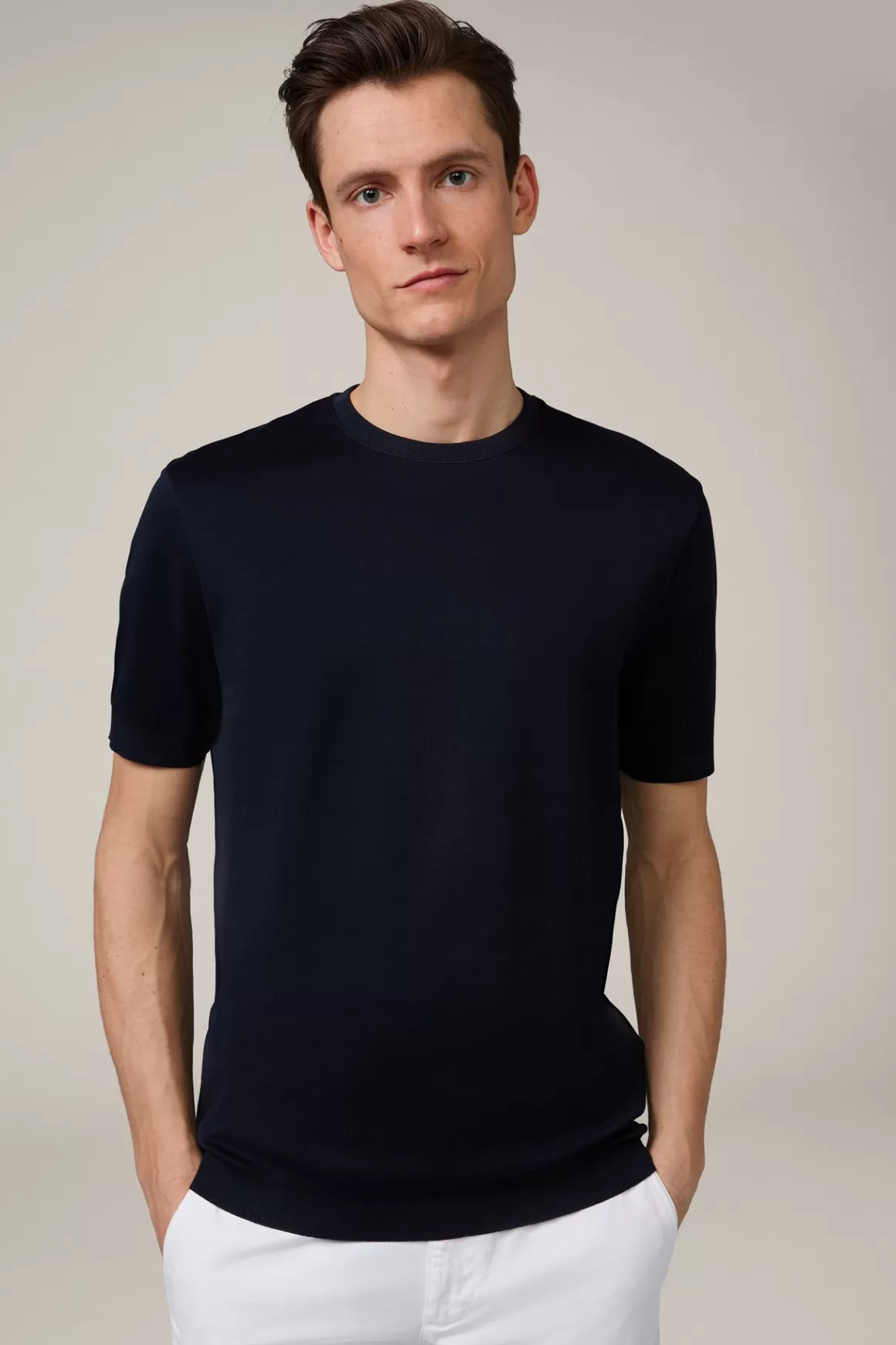 Floro Cotton T-Shirt In Navy<Windsor Flash Sale