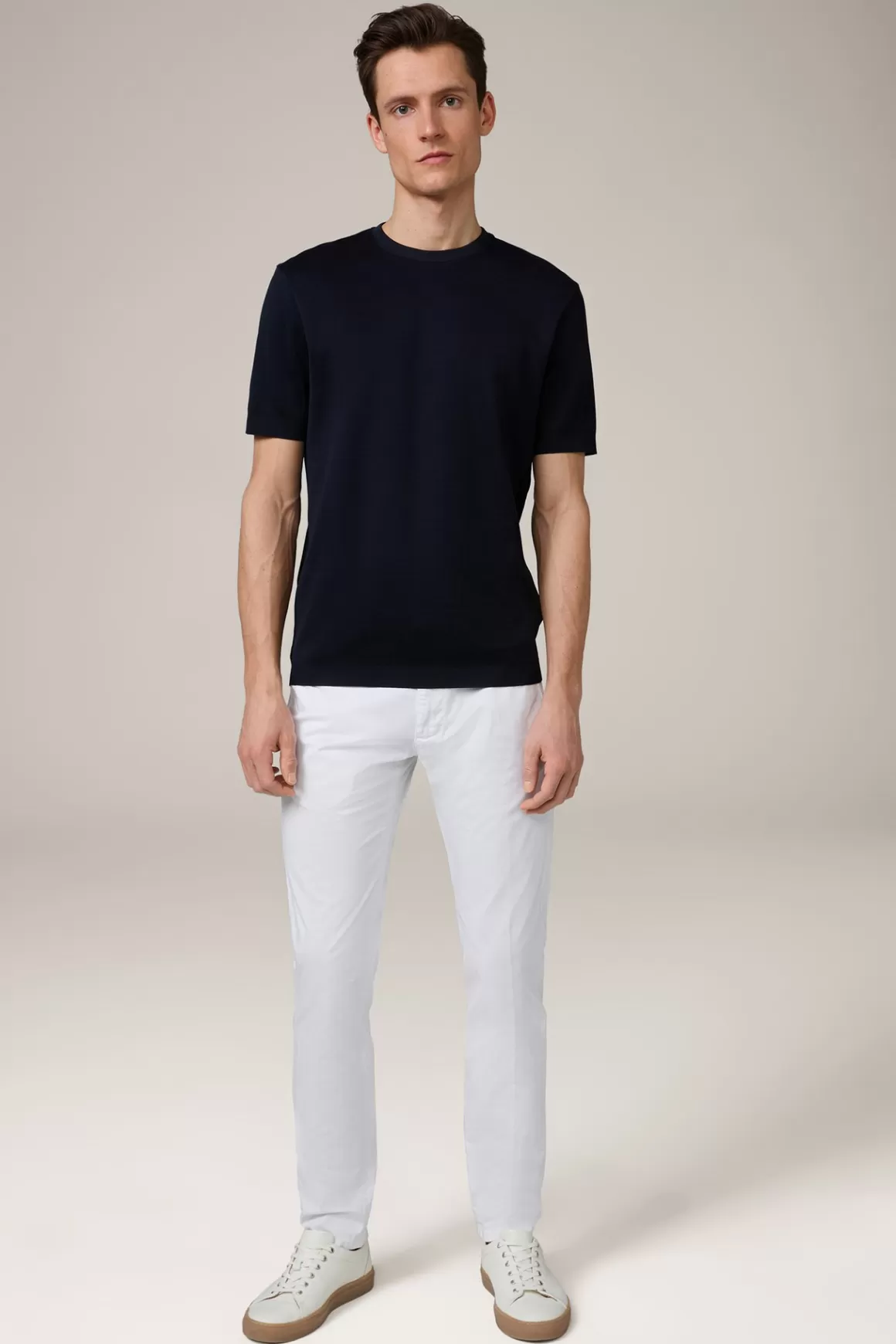 Floro Cotton T-Shirt In Navy<Windsor Flash Sale