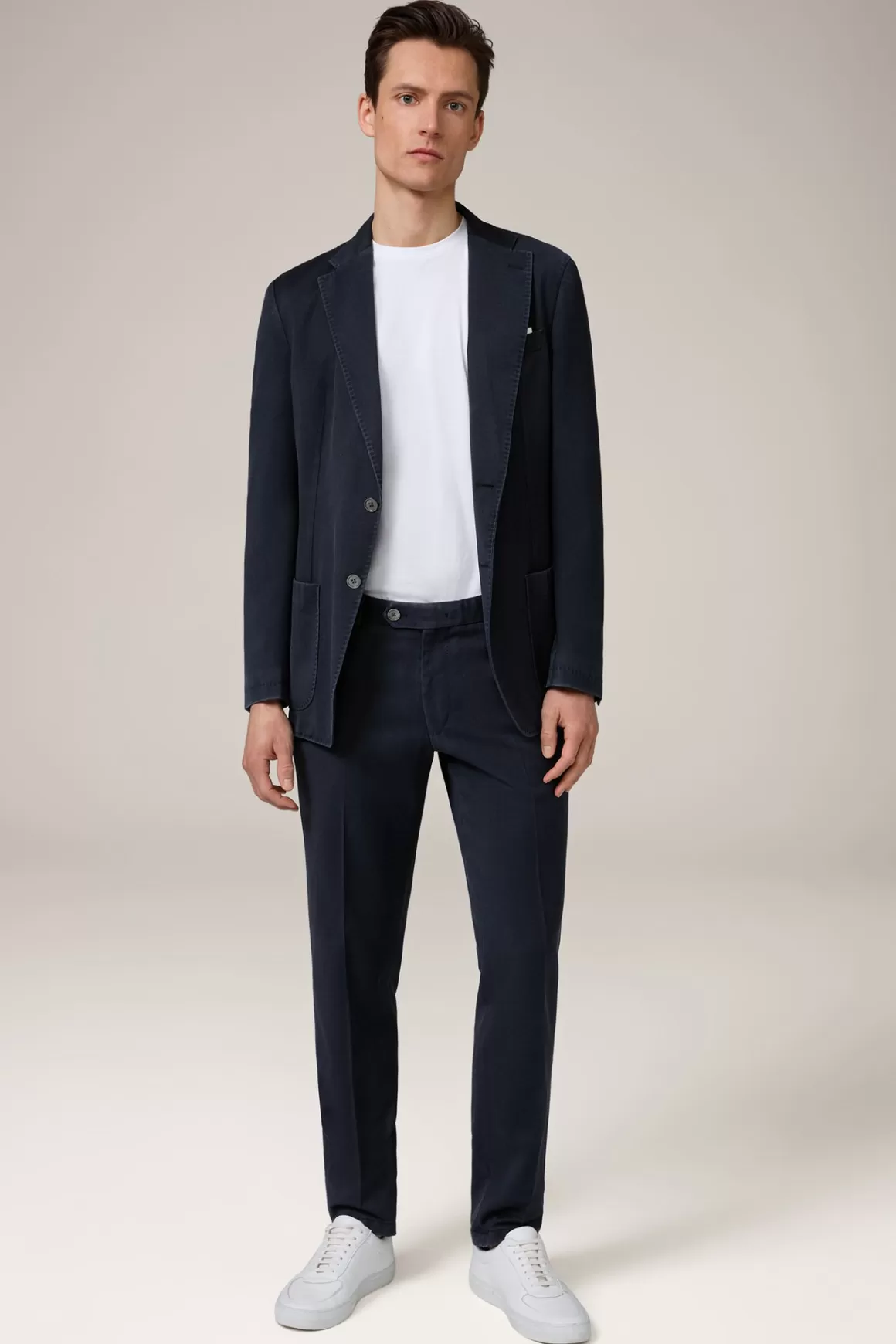 Frosted Wool Modular Santios Trousers In Navy<Windsor Shop