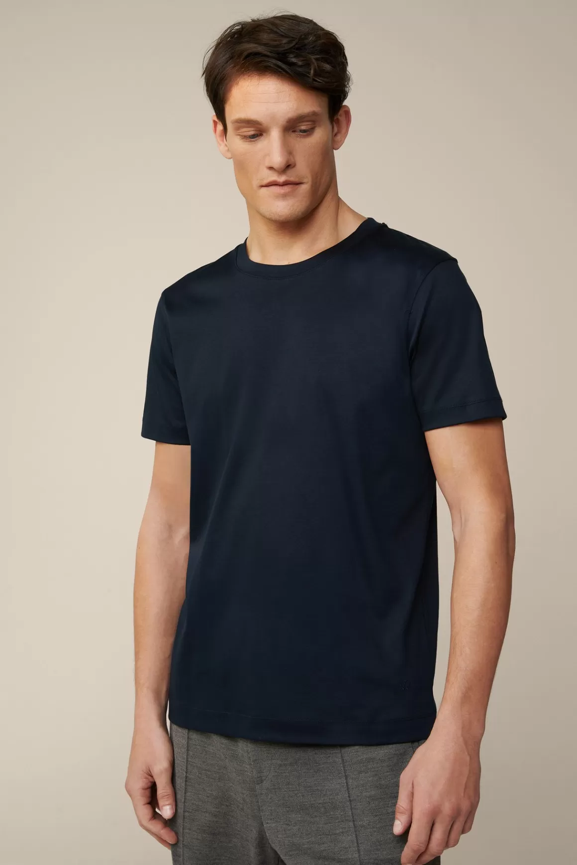 Gabriello Cotton T-Shirt In Navy<Windsor Outlet