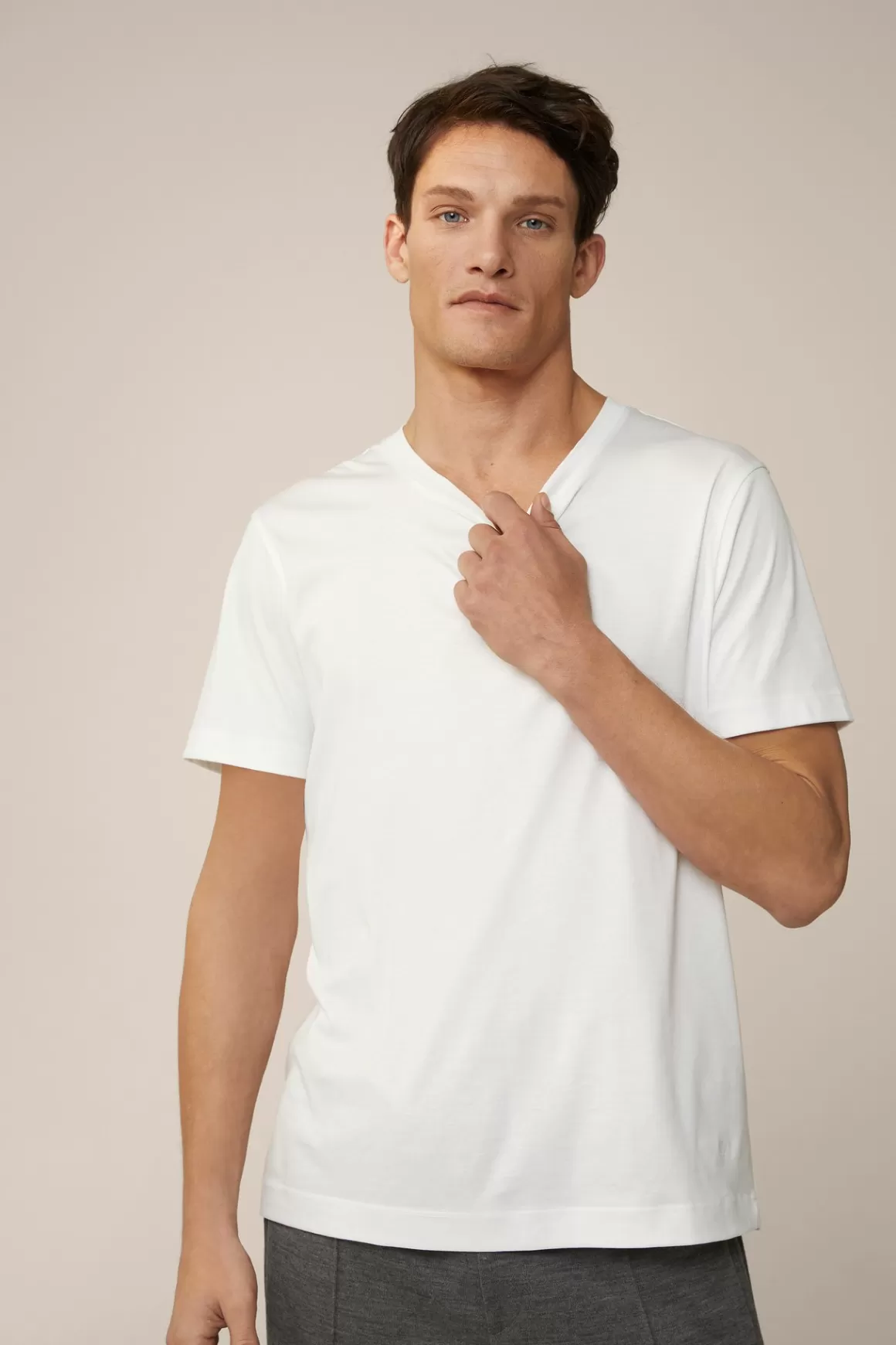 Gabriello Cotton T-Shirt In White<Windsor Cheap