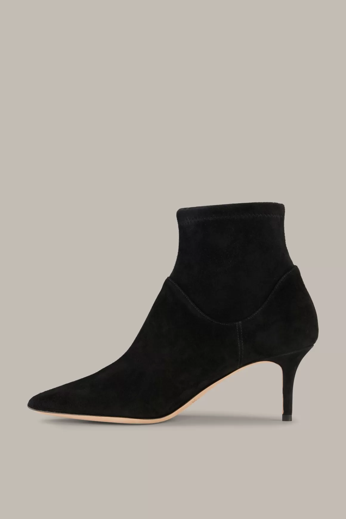 Goatskin Suede Ankle Boot By Unutzer In Black<Windsor Fashion