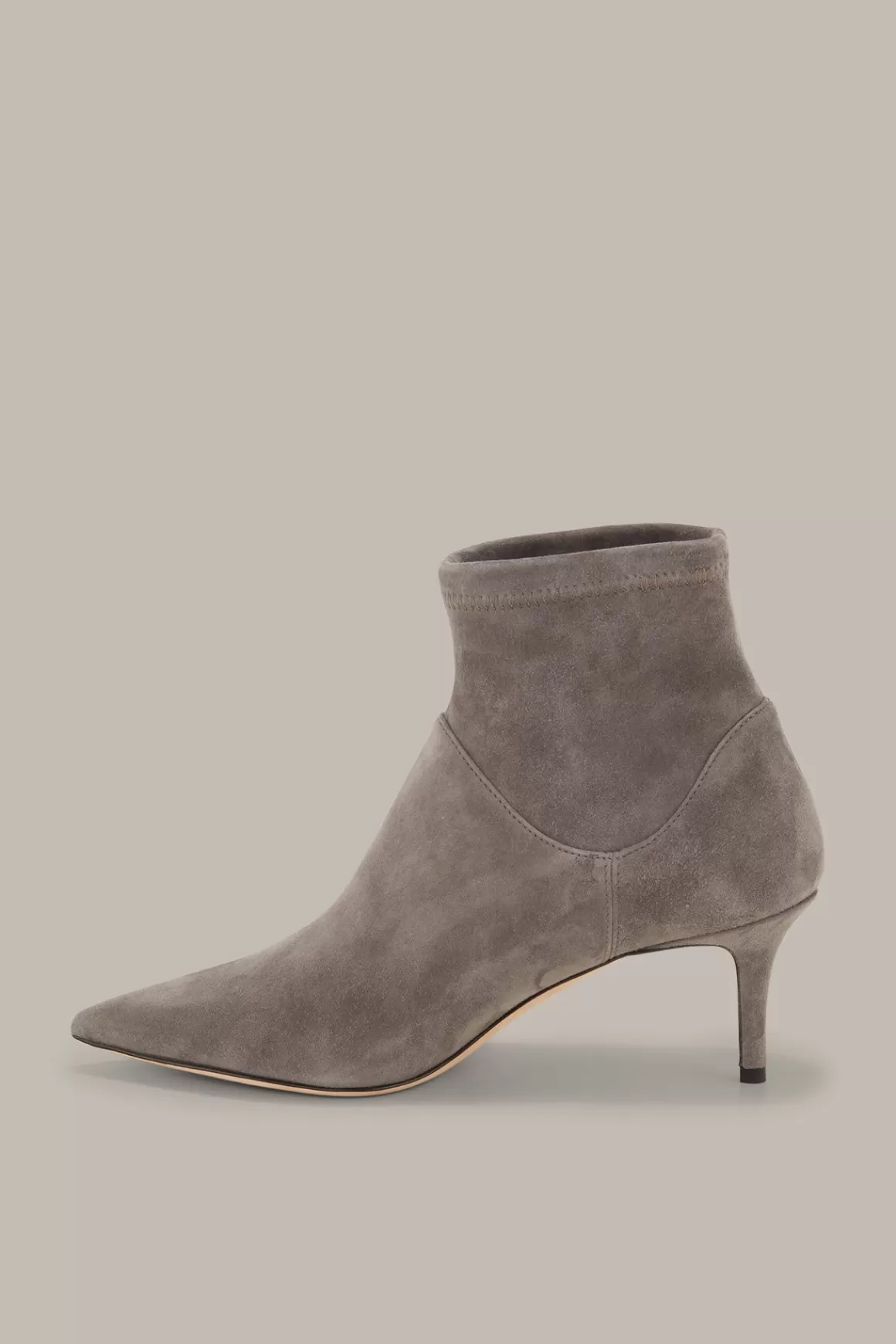 Goatskin Suede Ankle Boot By Unutzer In Taupe<Windsor Sale