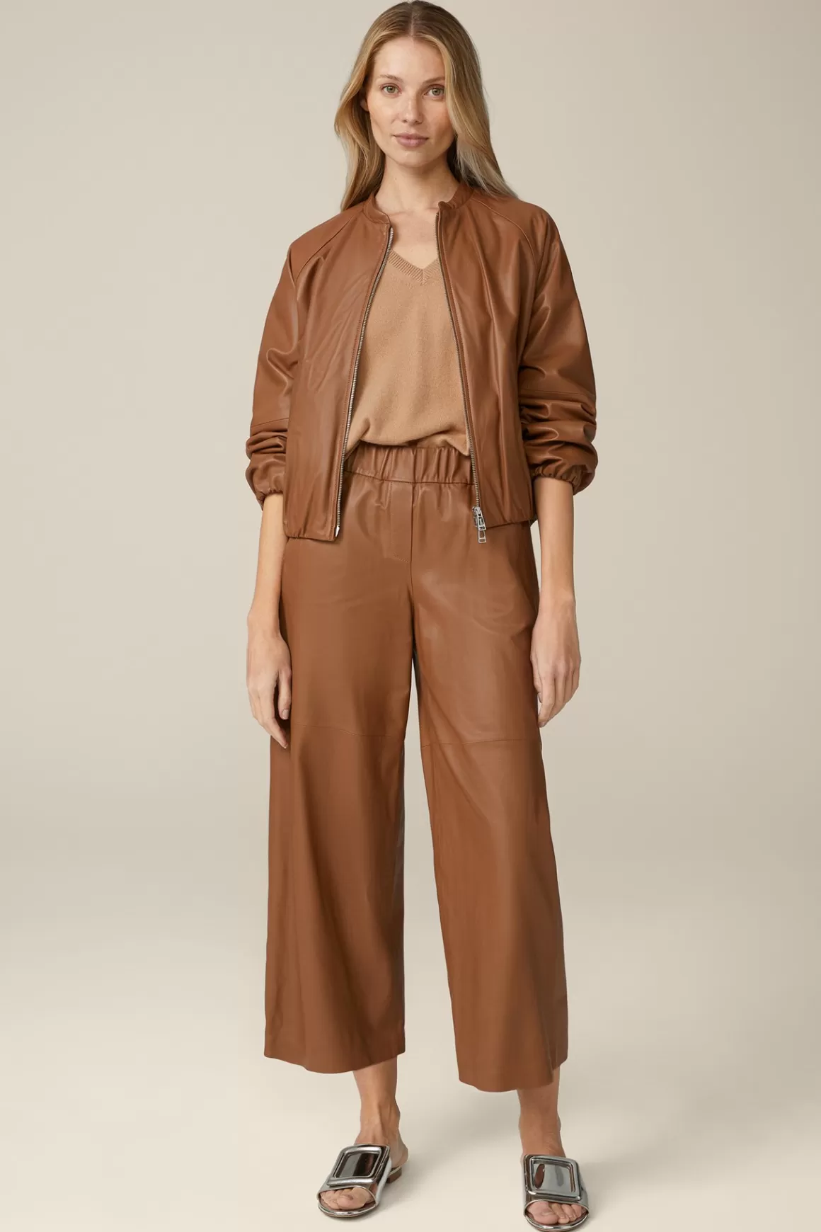 Lamb Nappa Leather Blouson In Cognac<Windsor Store