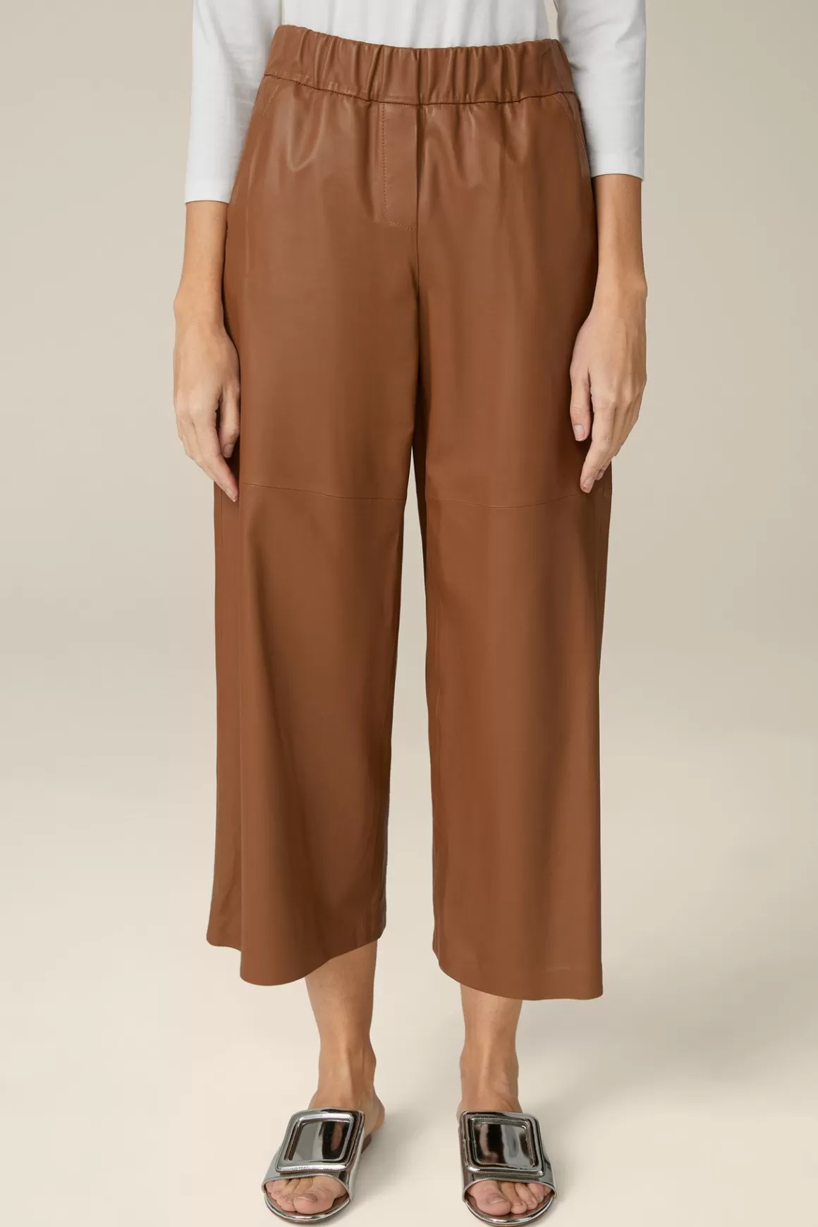 Lamb Nappa Leather Culottes In Cognac<Windsor Online