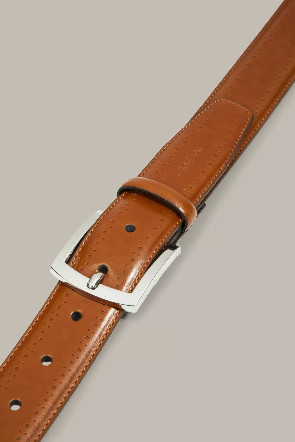 Leather Belt In Cognac<Windsor Fashion