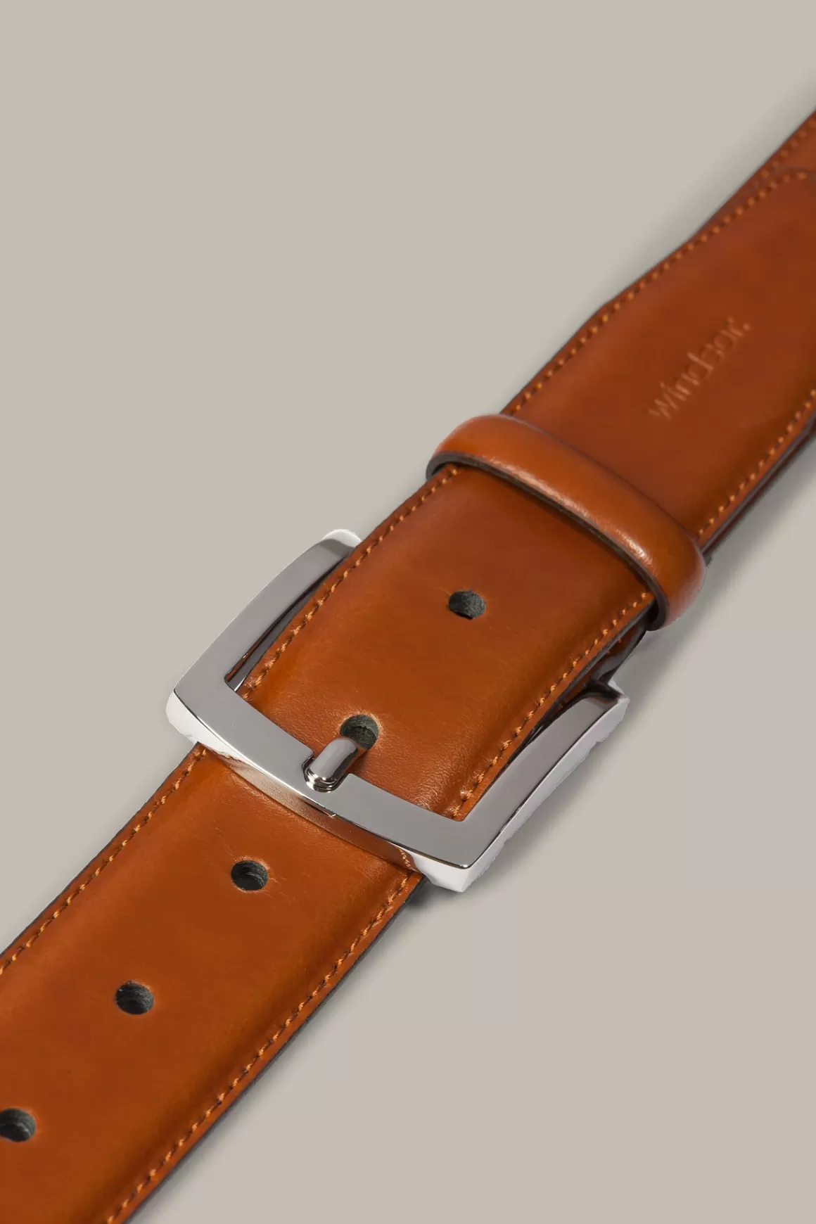 Leather Belt In Cognac<Windsor Cheap