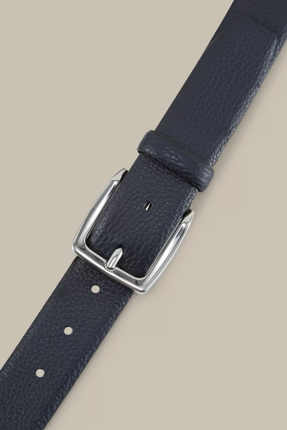 Leather Belt In Navy<Windsor Fashion